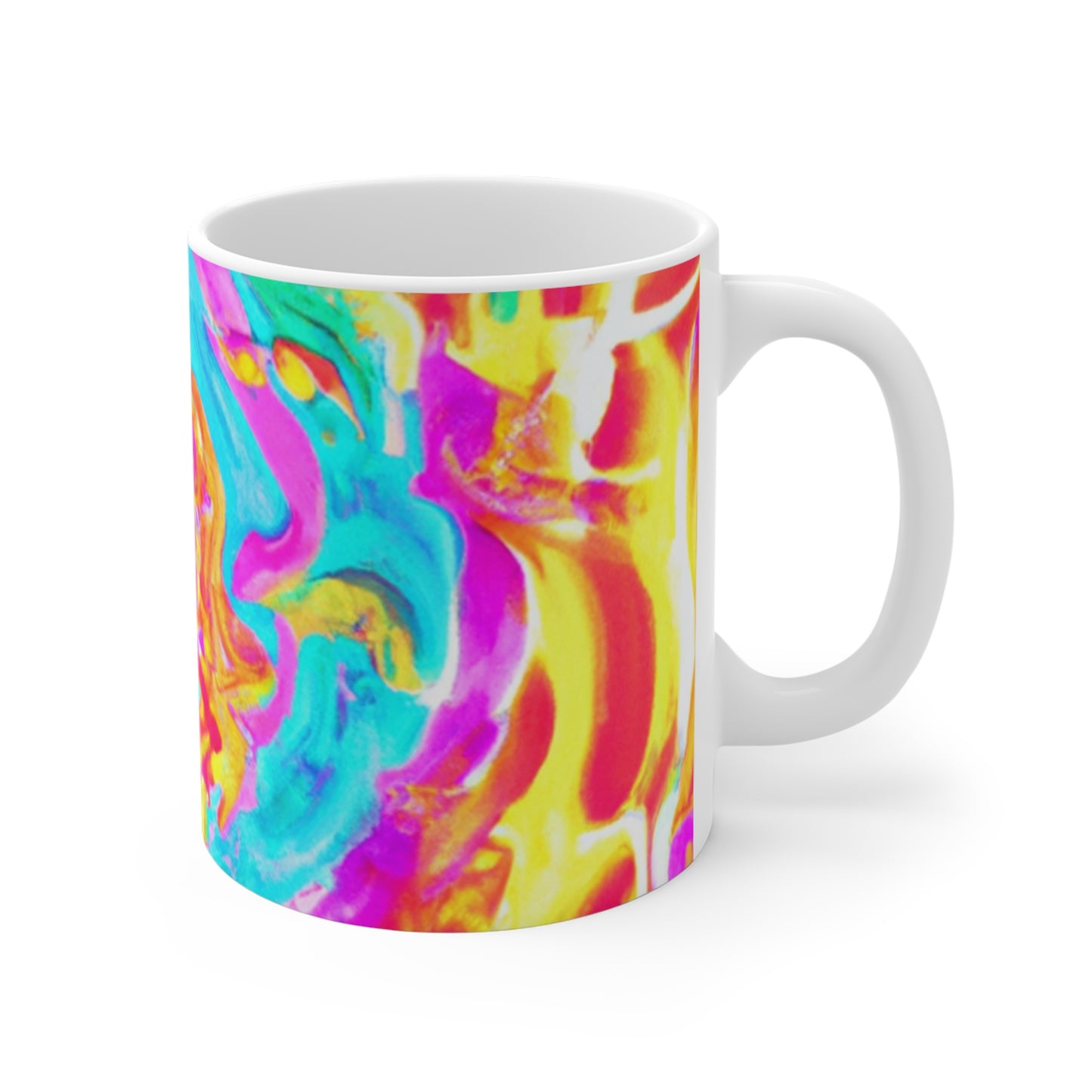 Ella's Custom Blend Coffee - Psychedelic Coffee Cup Mug 11 Ounce