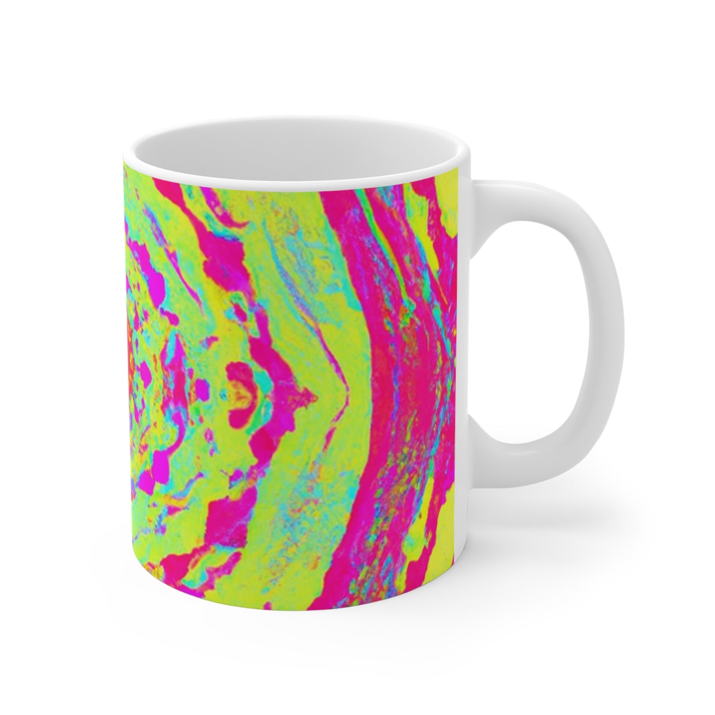 Donna's Delights Coffee Roasters - Psychedelic Coffee Cup Mug 11 Ounce