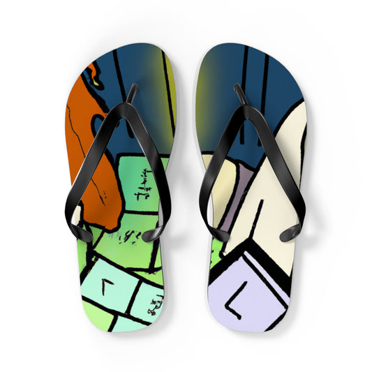 The Flaming Phoenix - Comics Collector Flip Flop Beach Sandals