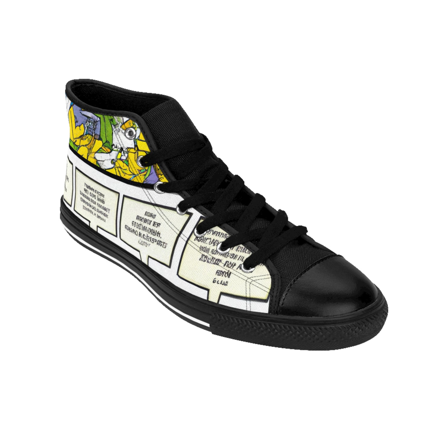 .

Ighazildo Shoes - Comic Book Hi Tops