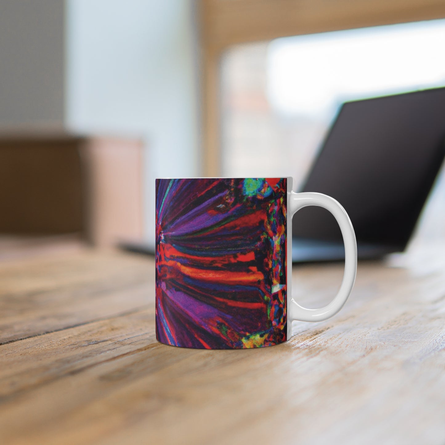 Alberta's Delicious Blend Coffee Company - Psychedelic Coffee Cup Mug 11 Ounce