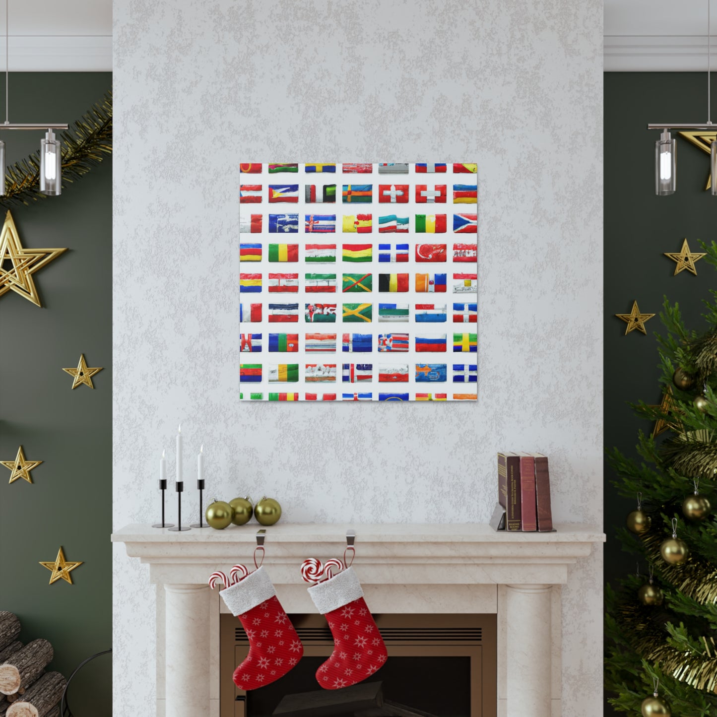 Ferguson Dexter - Flags Of The World Canvas Wall Art