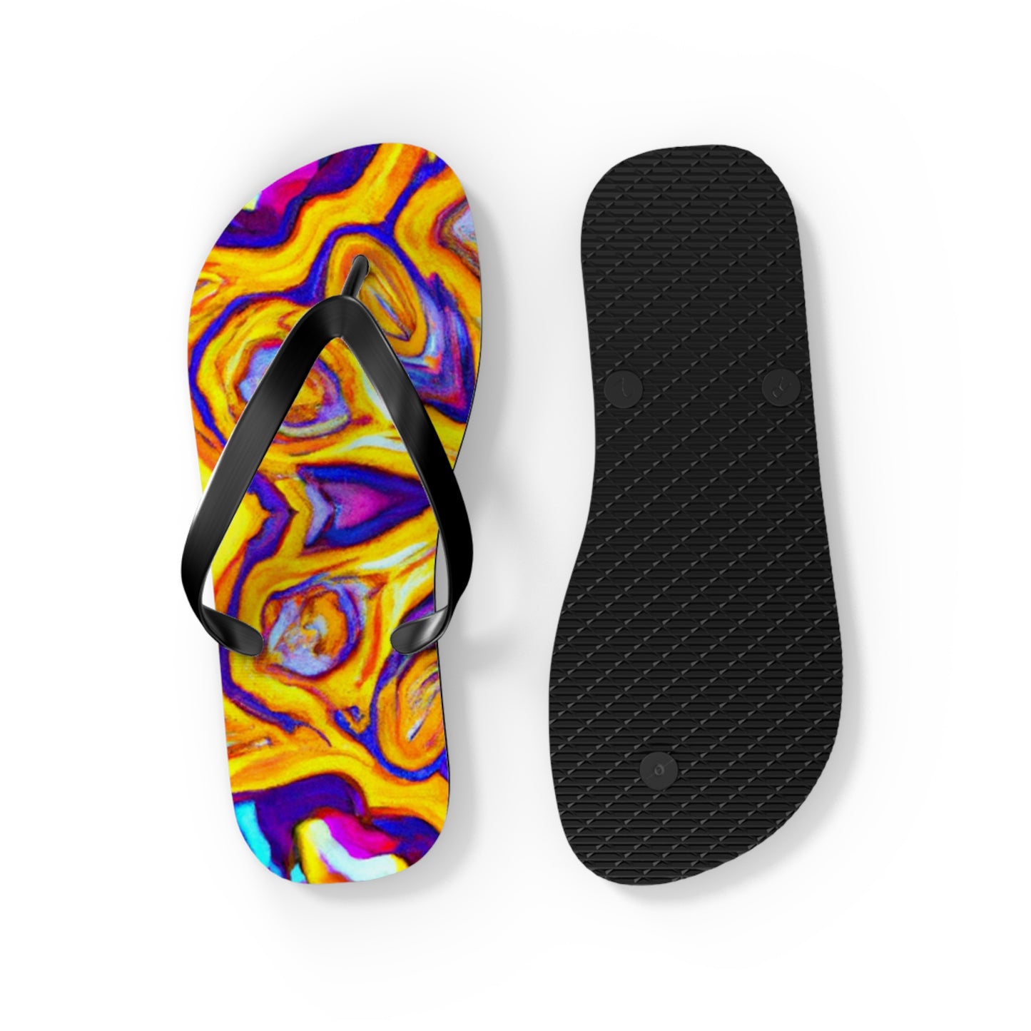 Hazel Stiles, Shoe Maker - Psychedelic Trippy Flip Flop Beach Sandals