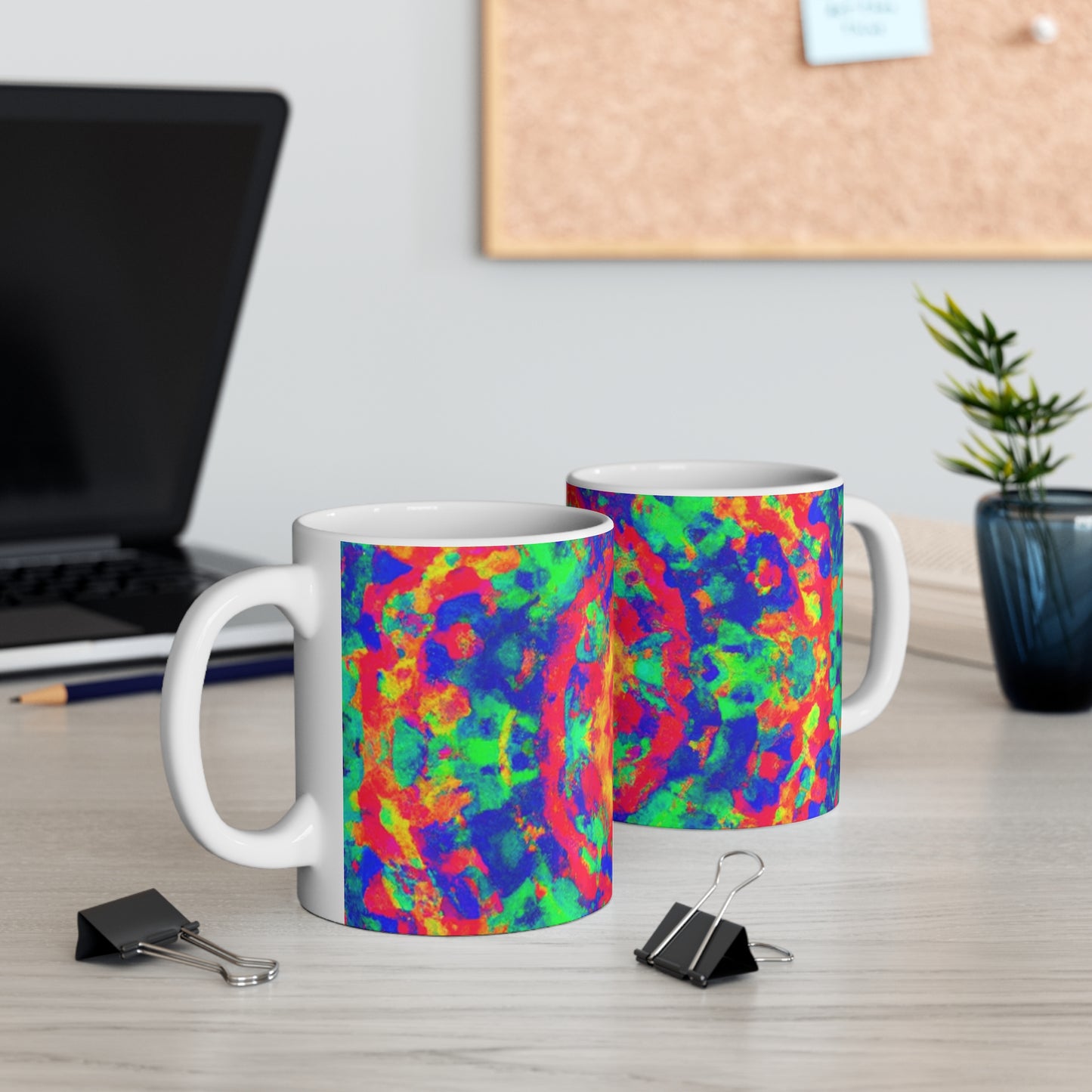 Jack's Retro Roasted Coffee - Psychedelic Coffee Cup Mug 11 Ounce