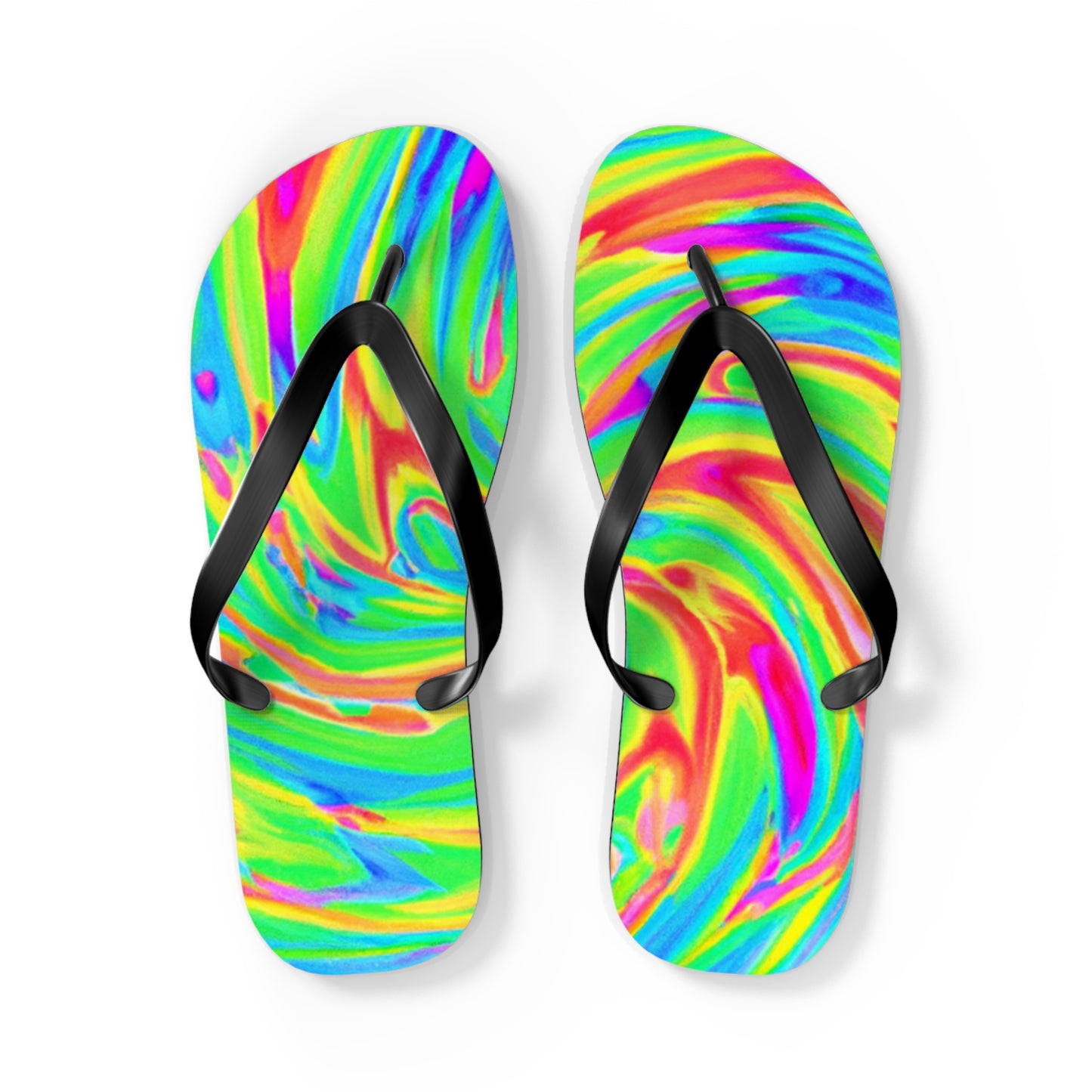 Anastasia Bootmaker - Psychedelic Trippy Flip Flop Beach Sandals