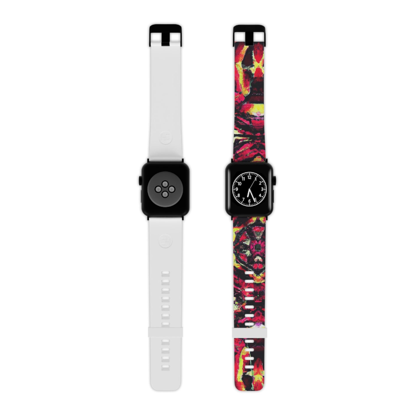 Clara Whitefield - Trippy Hippy Boho Psychedelic Apple Wrist Watch Band