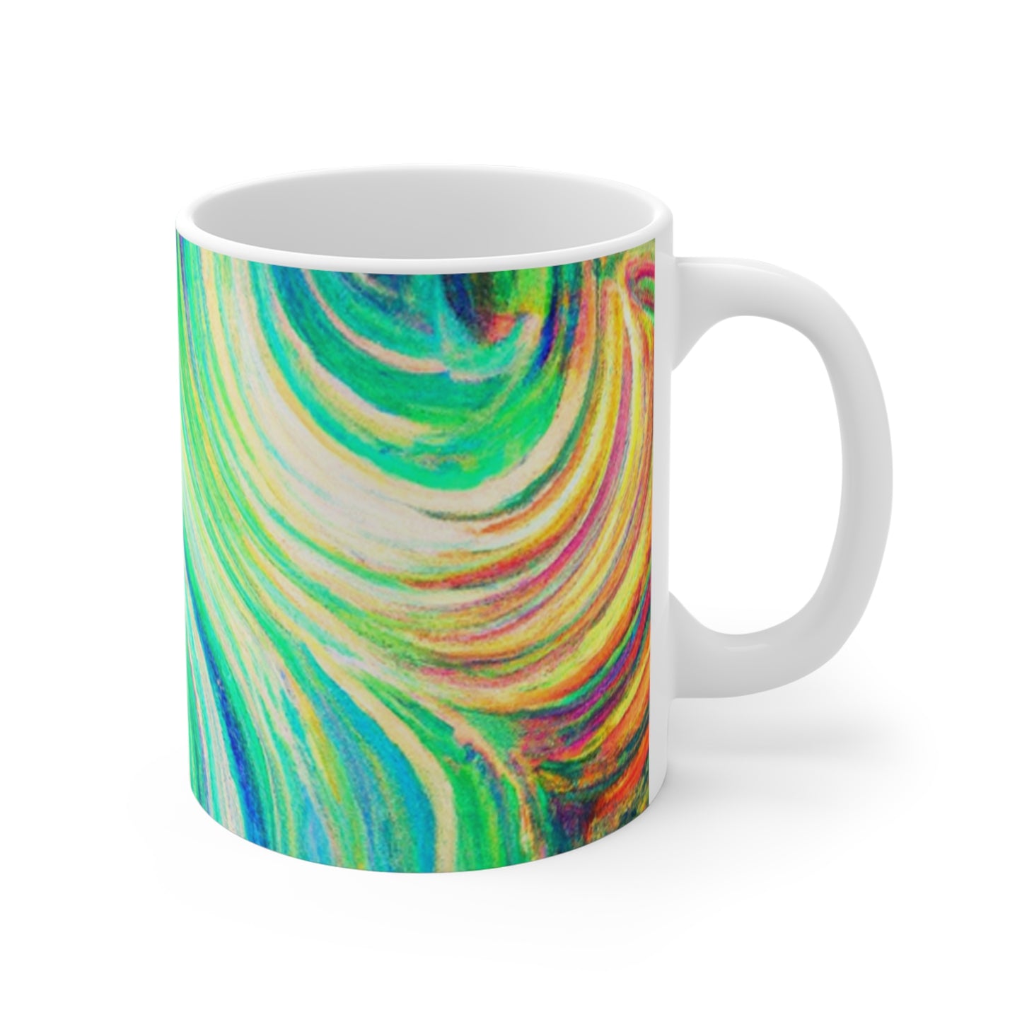 Celia's Classic Coffee Roasters - Psychedelic Coffee Cup Mug 11 Ounce