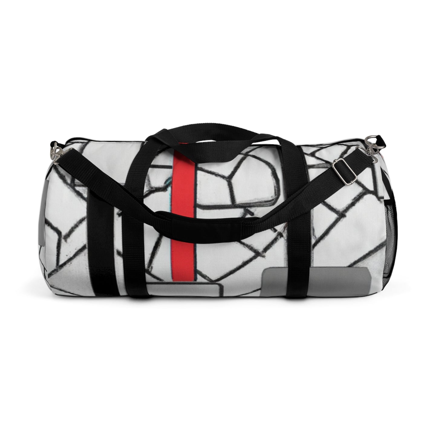 Selina Smoothington - Geometric Pattern Duffel Travel Gym Luggage Bag