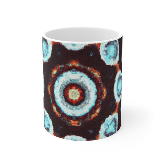 Gustav's Rich Roast Coffee - Psychedelic Coffee Cup Mug 11 Ounce