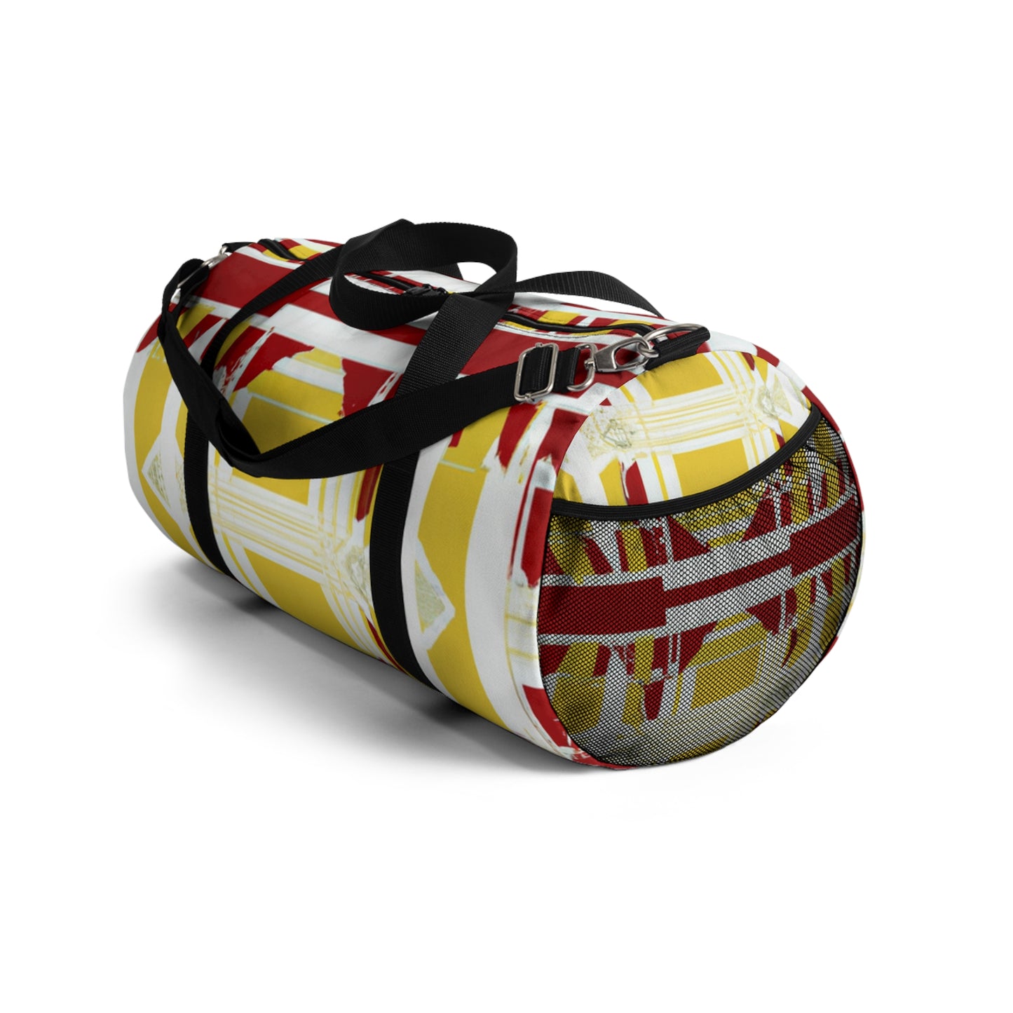 Herberta Longskirt - Geometric Pattern Duffel Travel Gym Luggage Bag