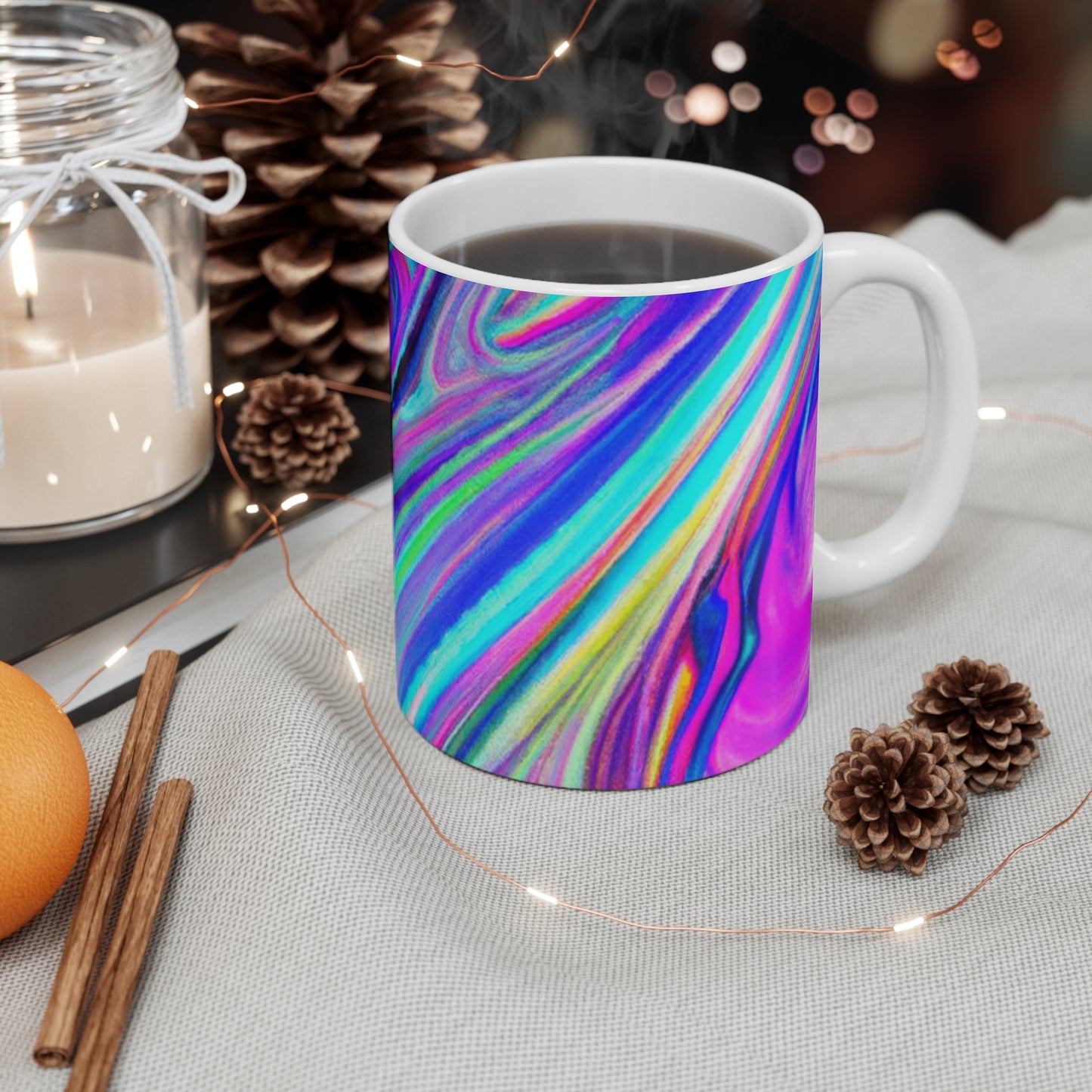 Jenny's Java - Psychedelic Coffee Cup Mug 11 Ounce