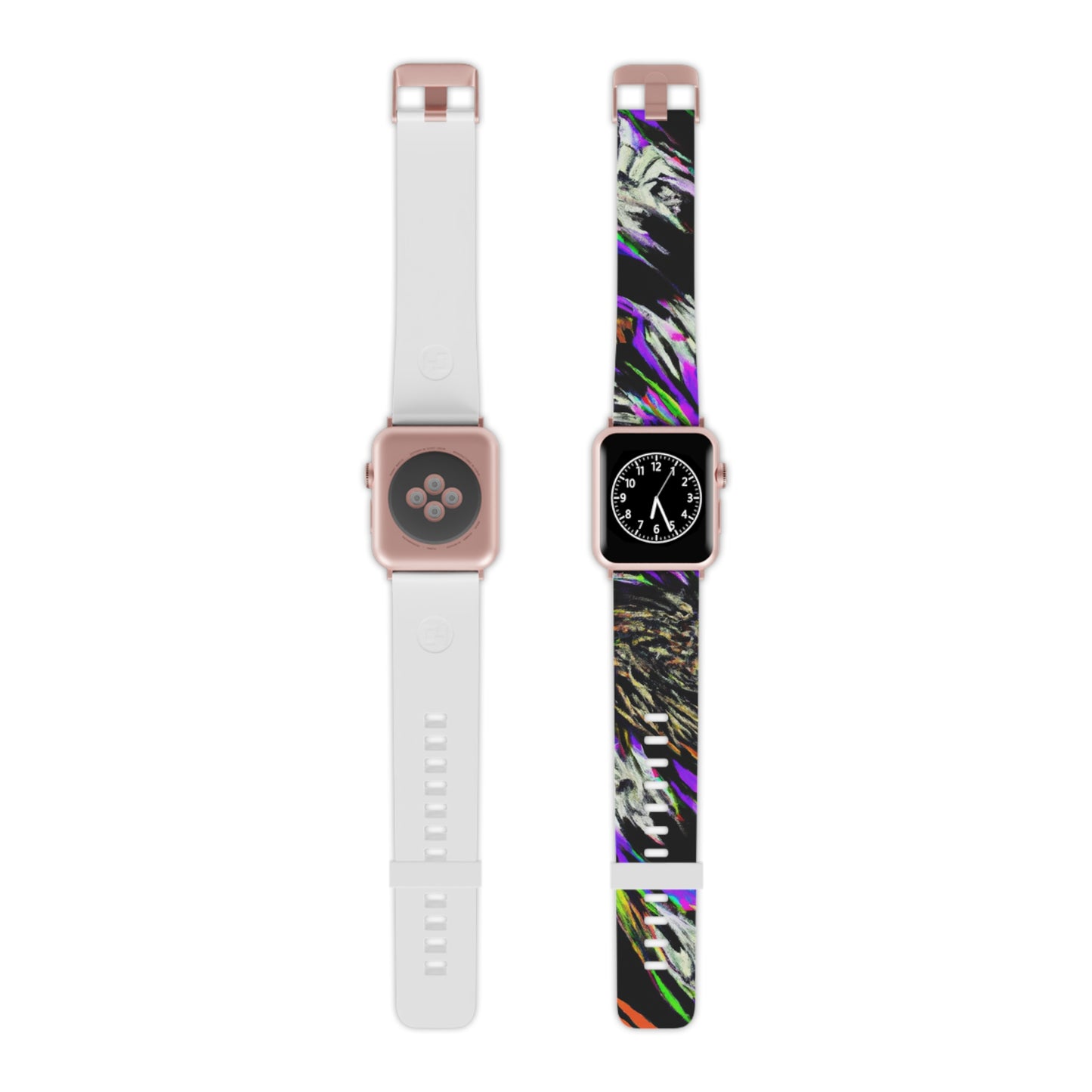 Edmond de La Marche - Trippy Hippy Boho Psychedelic Apple Wrist Watch Band