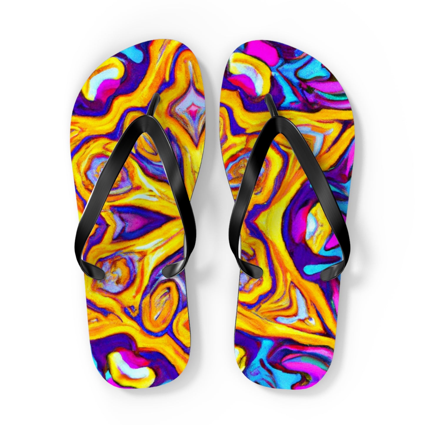 Hazel Stiles, Shoe Maker - Psychedelic Trippy Flip Flop Beach Sandals