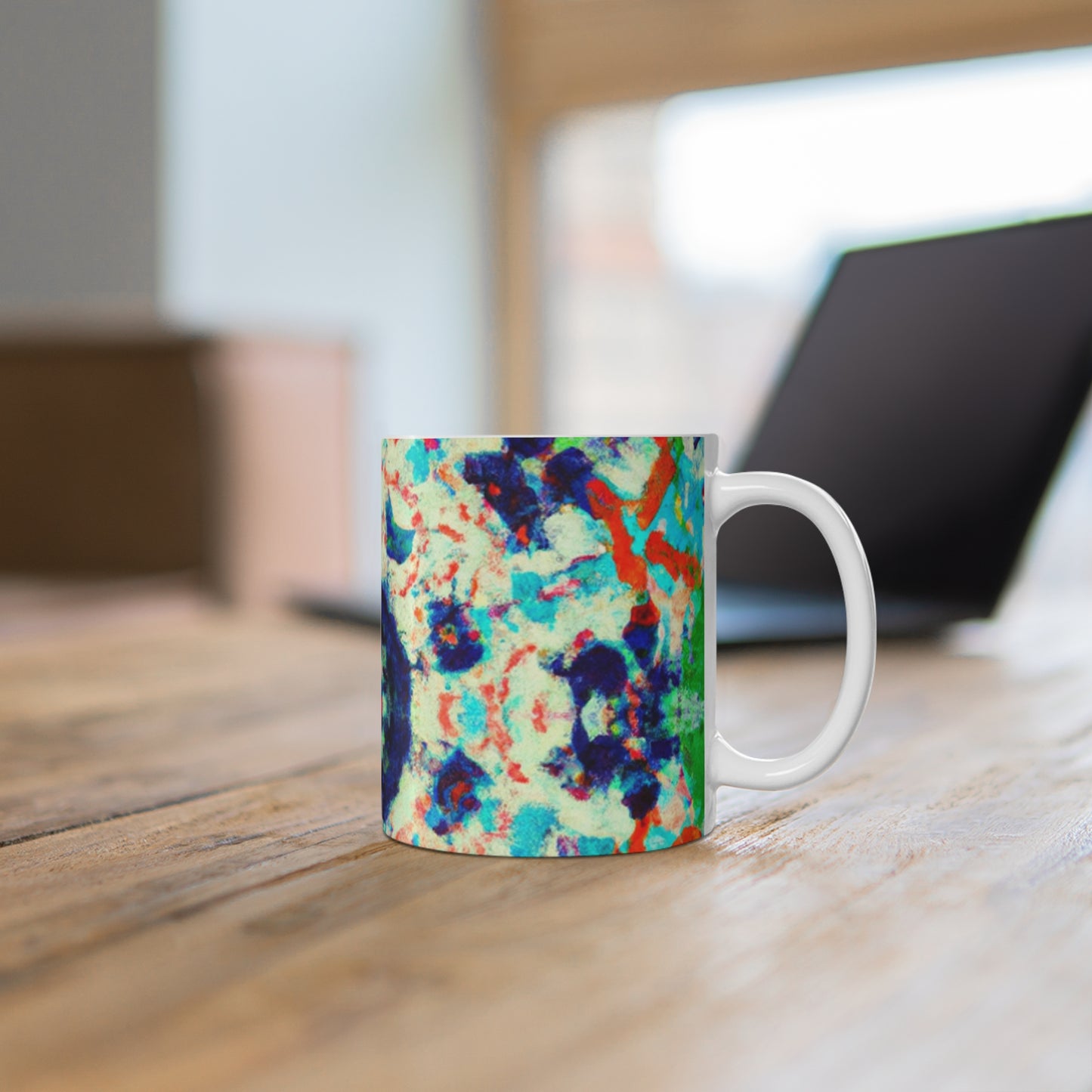 Nellie's Old-Fashioned Roaster - Psychedelic Coffee Cup Mug 11 Ounce