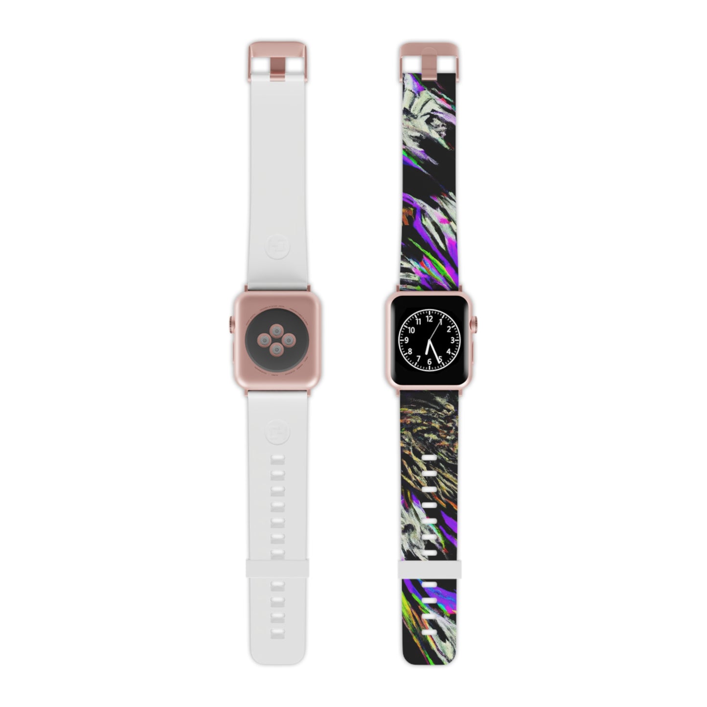 Edmond de La Marche - Trippy Hippy Boho Psychedelic Apple Wrist Watch Band