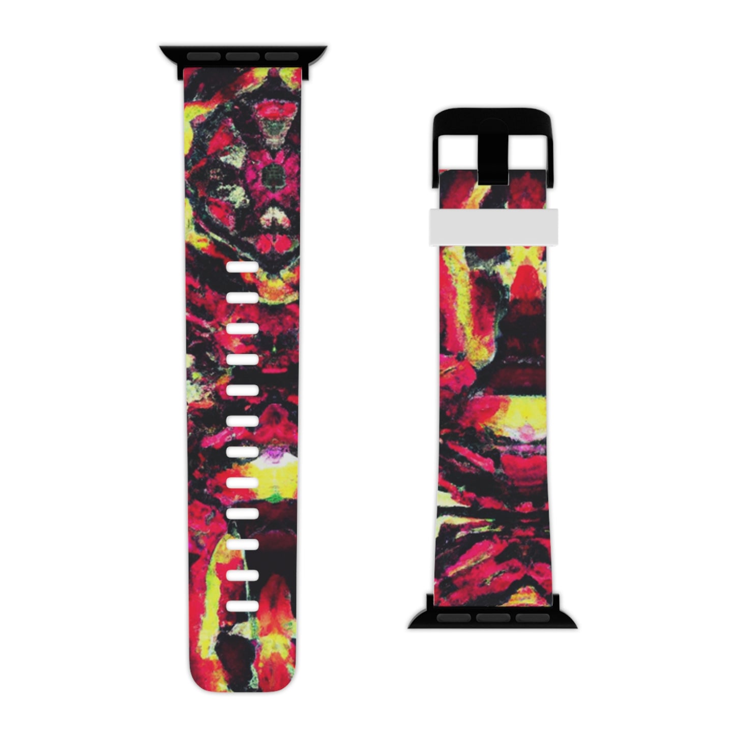 Clara Whitefield - Trippy Hippy Boho Psychedelic Apple Wrist Watch Band