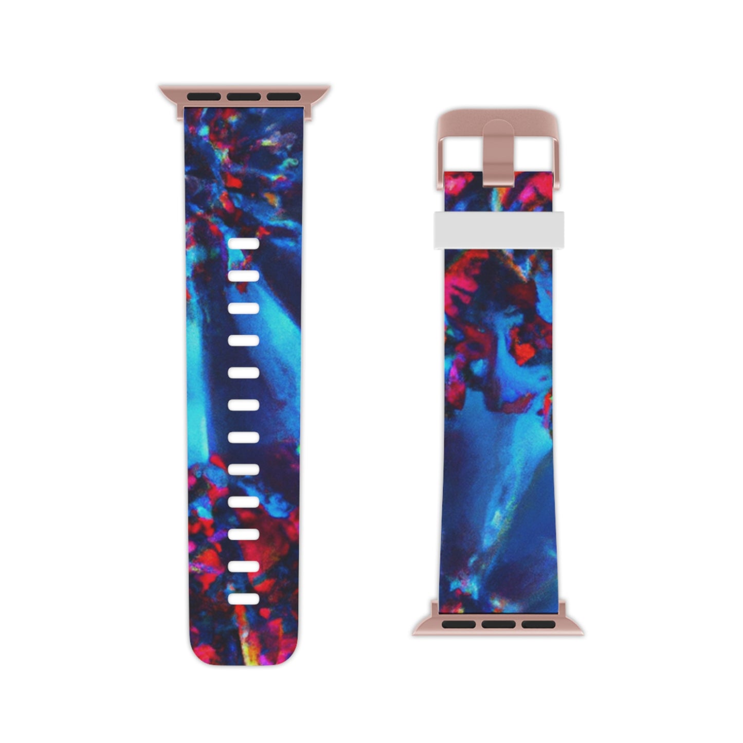 Hermann Schwarzmueller - Trippy Hippy Boho Psychedelic Apple Wrist Watch Band