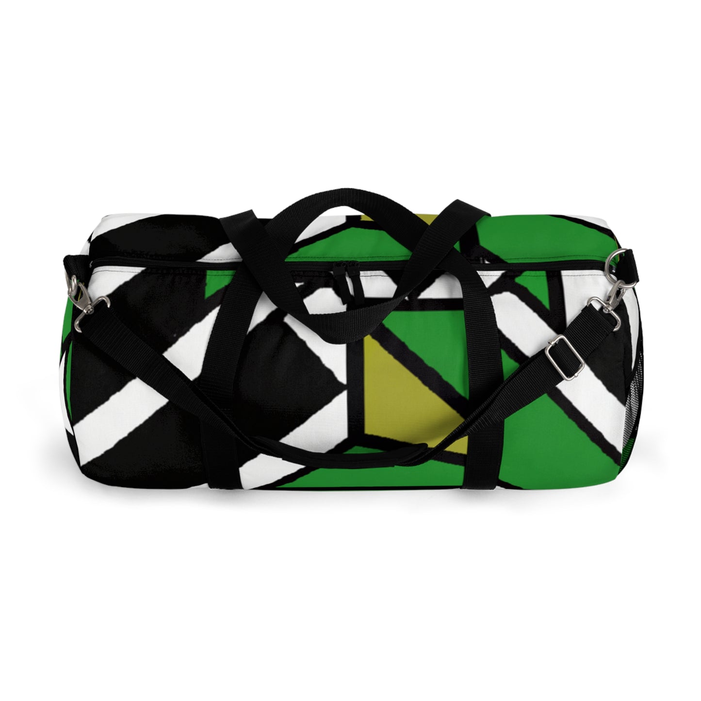 Olivia Pratchett - Geometric Pattern Duffel Travel Gym Luggage Bag