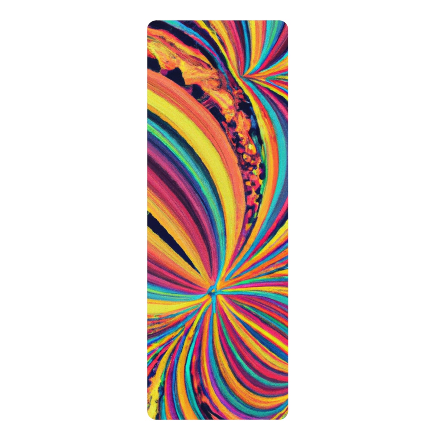 Milton Pranayama - Psychedelic Yoga Exercise Workout Mat - 24″ x 68"