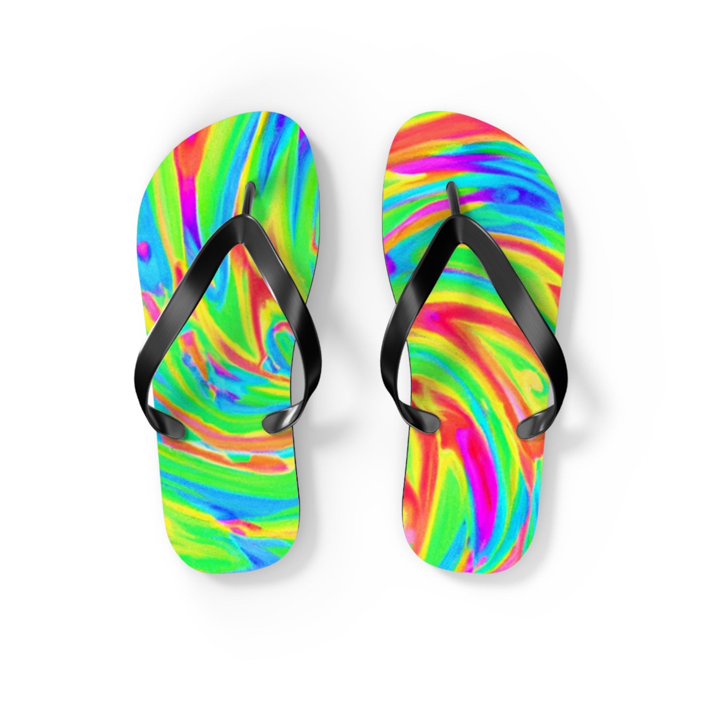 Anastasia Bootmaker - Psychedelic Trippy Flip Flop Beach Sandals