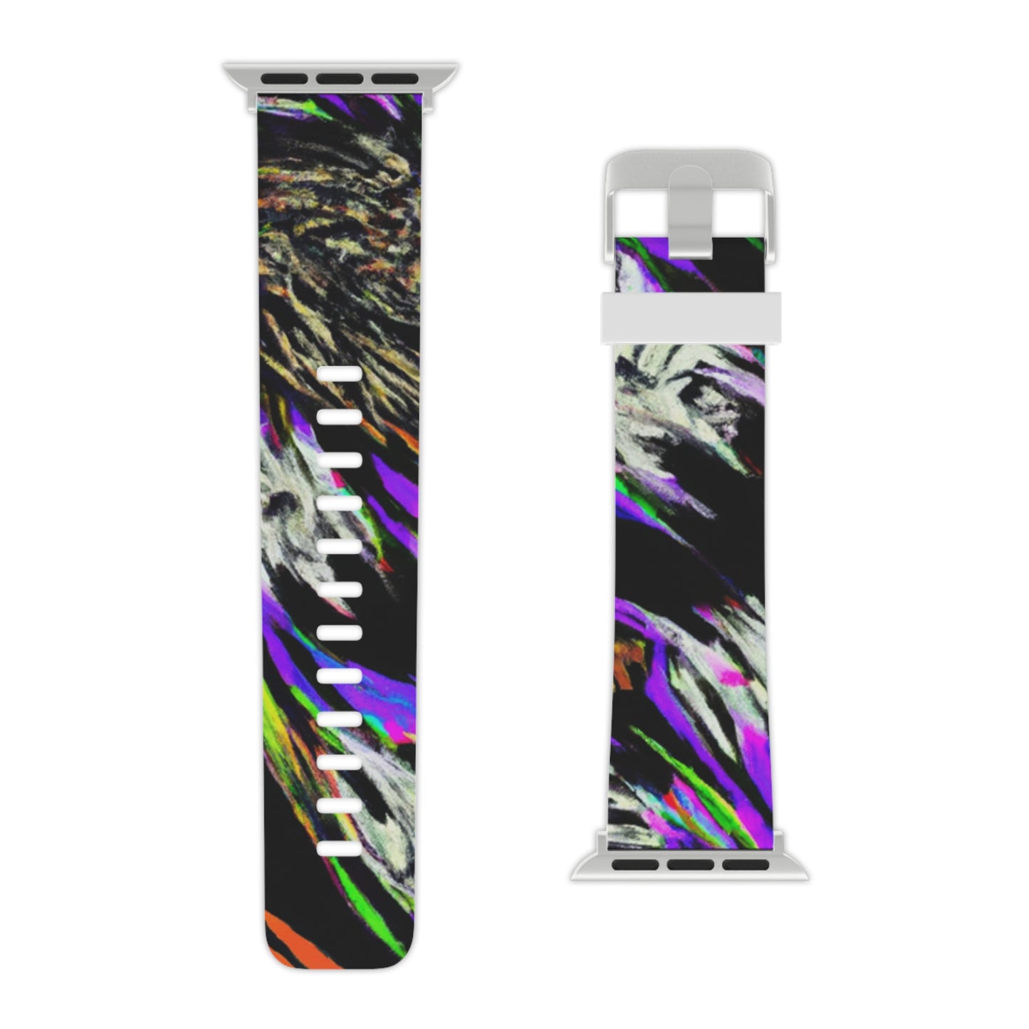 Edmond de La Marche - Trippy Hippy Boho Psychedelic Apple Wrist Watch Band