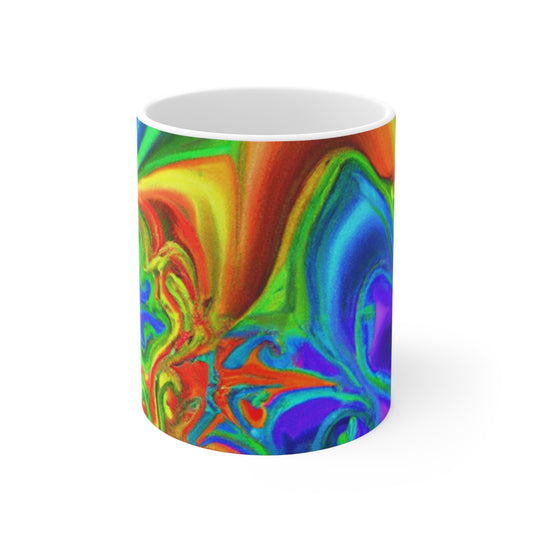 Joyful Java - Psychedelic Coffee Cup Mug 11 Ounce