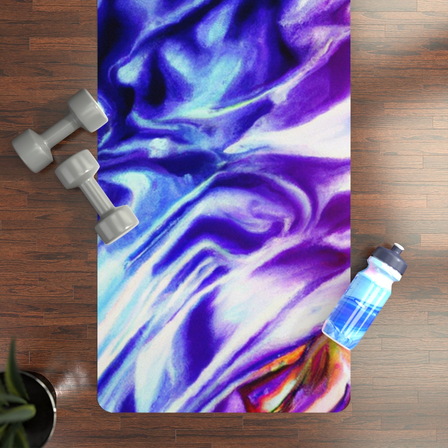 Munisha Sharma - Psychedelic Yoga Exercise Workout Mat - 24″ x 68"