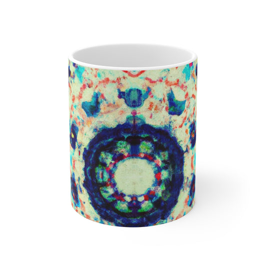 Nellie's Old-Fashioned Roaster - Psychedelic Coffee Cup Mug 11 Ounce