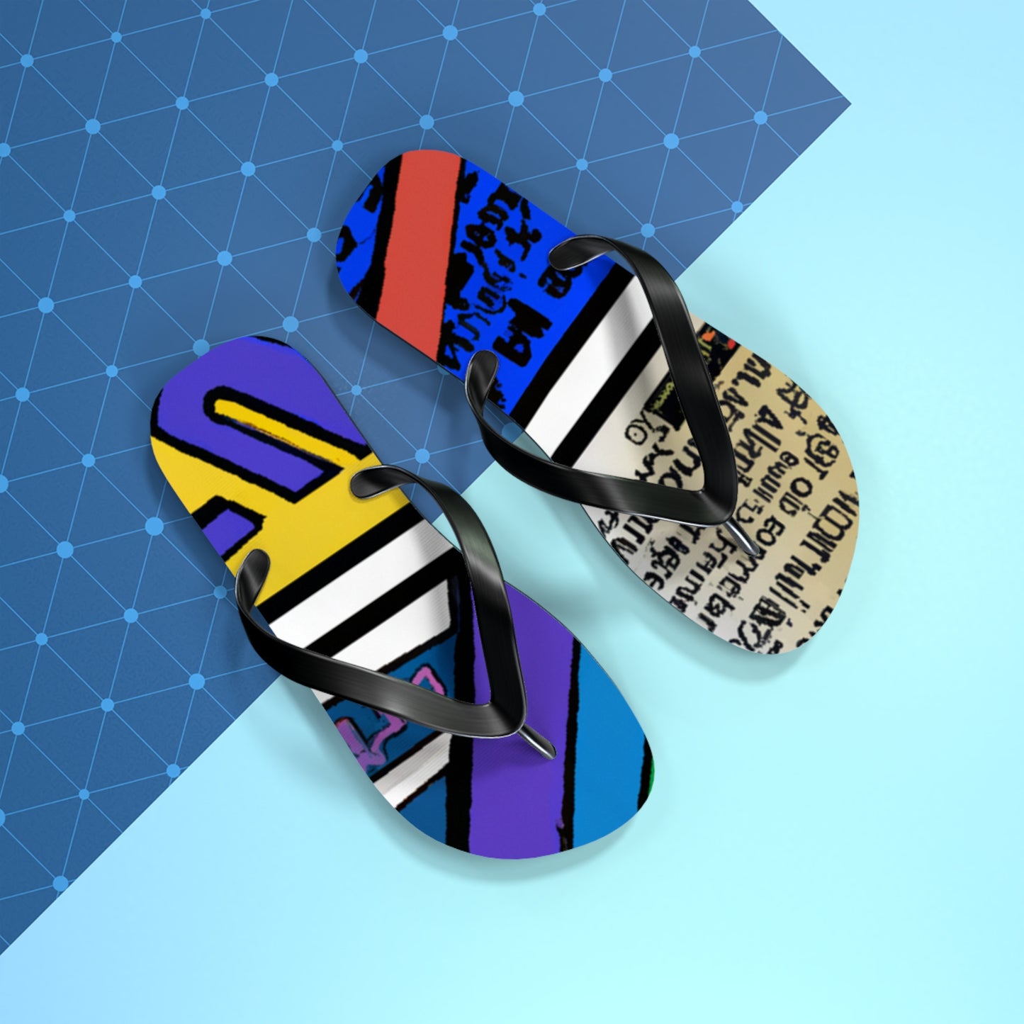 Kinetic Kid - Comics Collector Flip Flop Beach Sandals