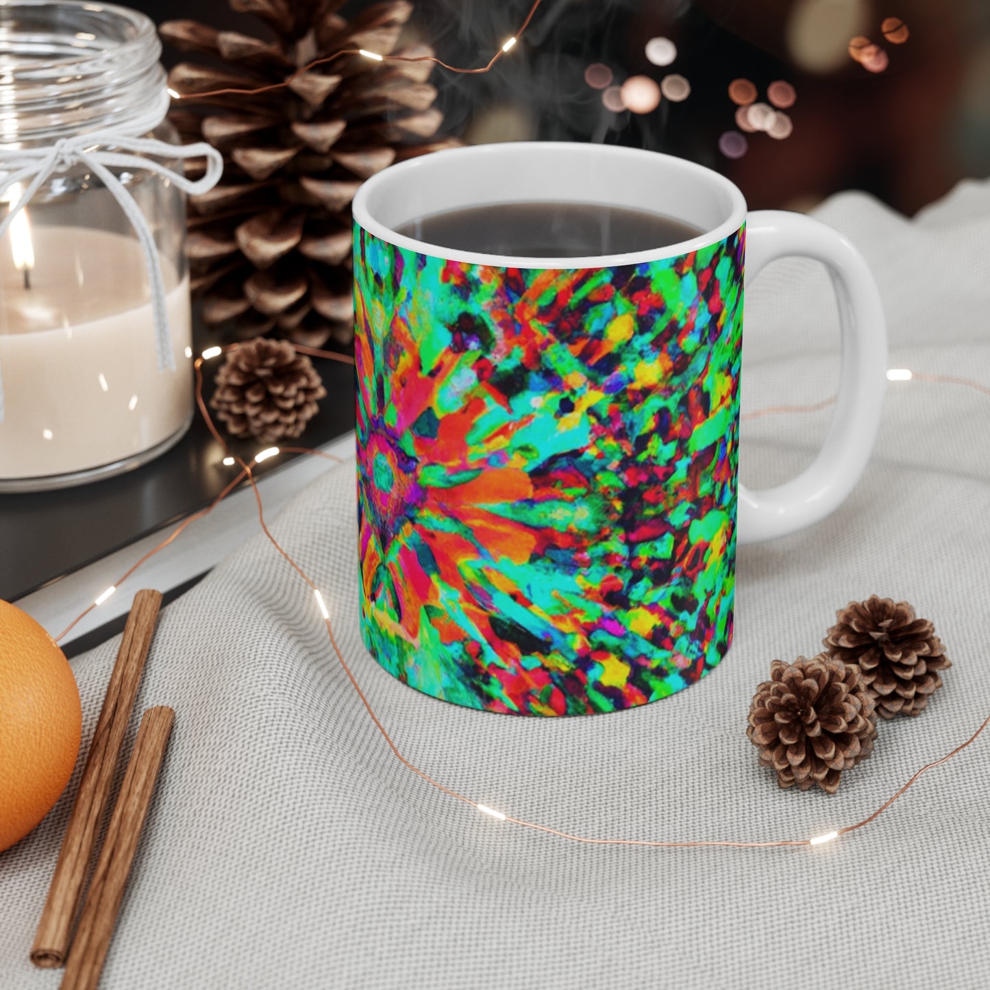 Cup of Joanna's Java - Psychedelic Coffee Cup Mug 11 Ounce