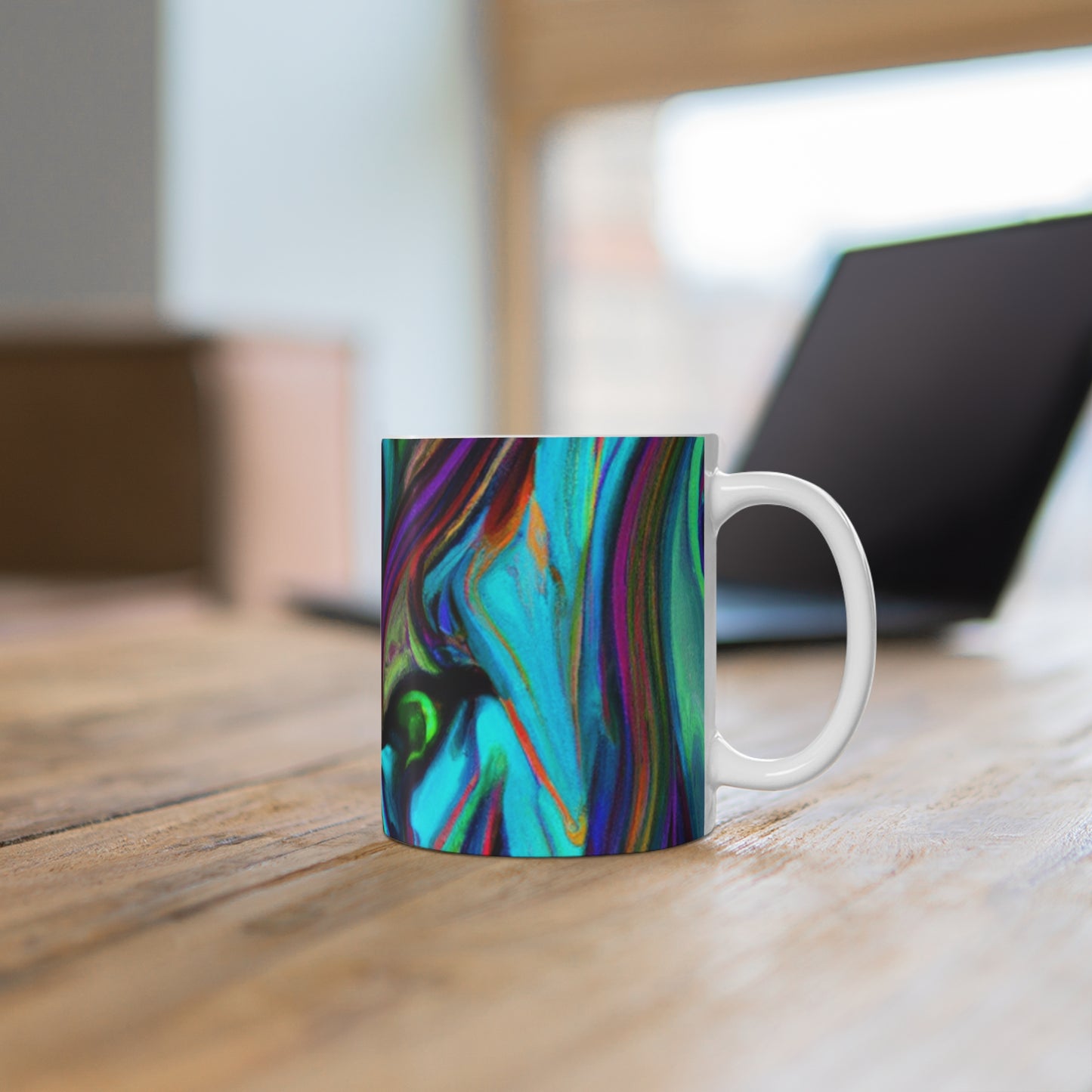 Barista Bob's Roasting Company - Psychedelic Coffee Cup Mug 11 Ounce