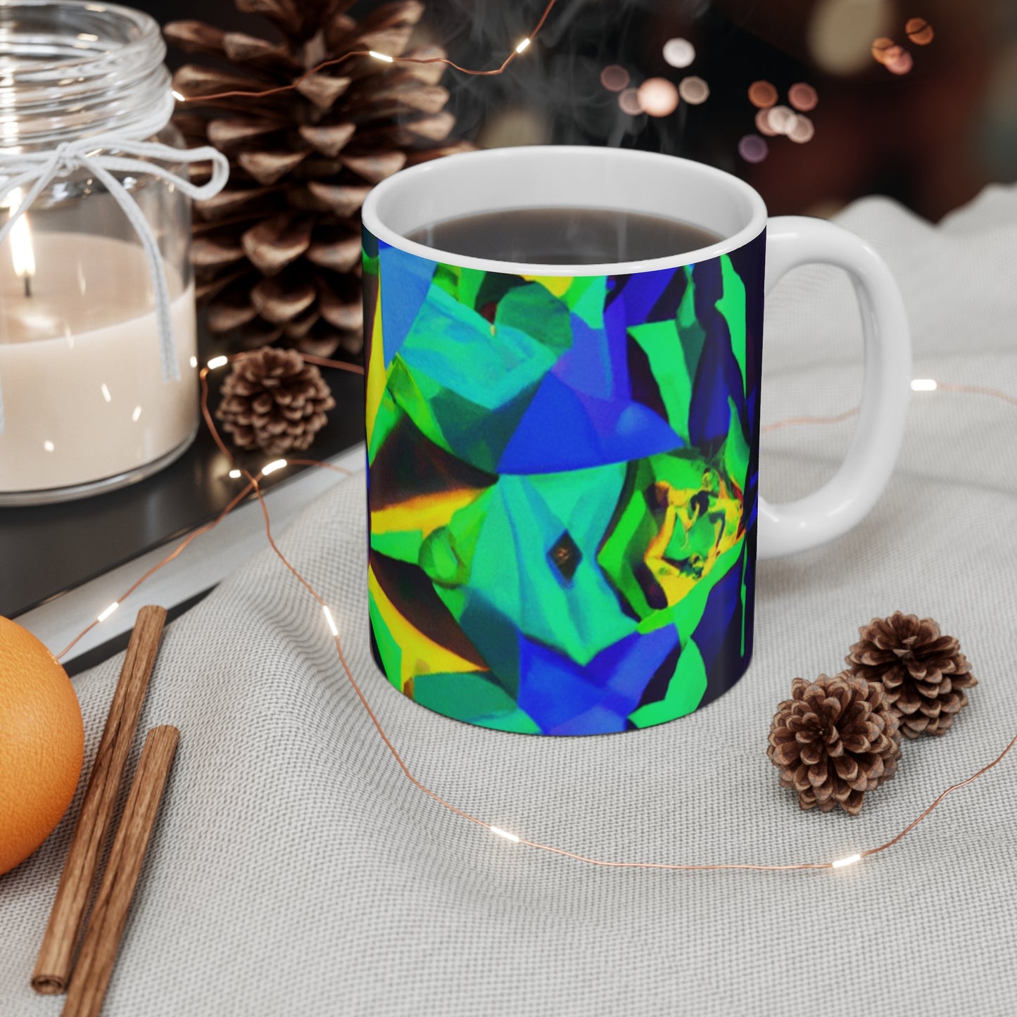 Horace's Homebrew Specialty Coffee - Psychedelic Coffee Cup Mug 11 Ounce