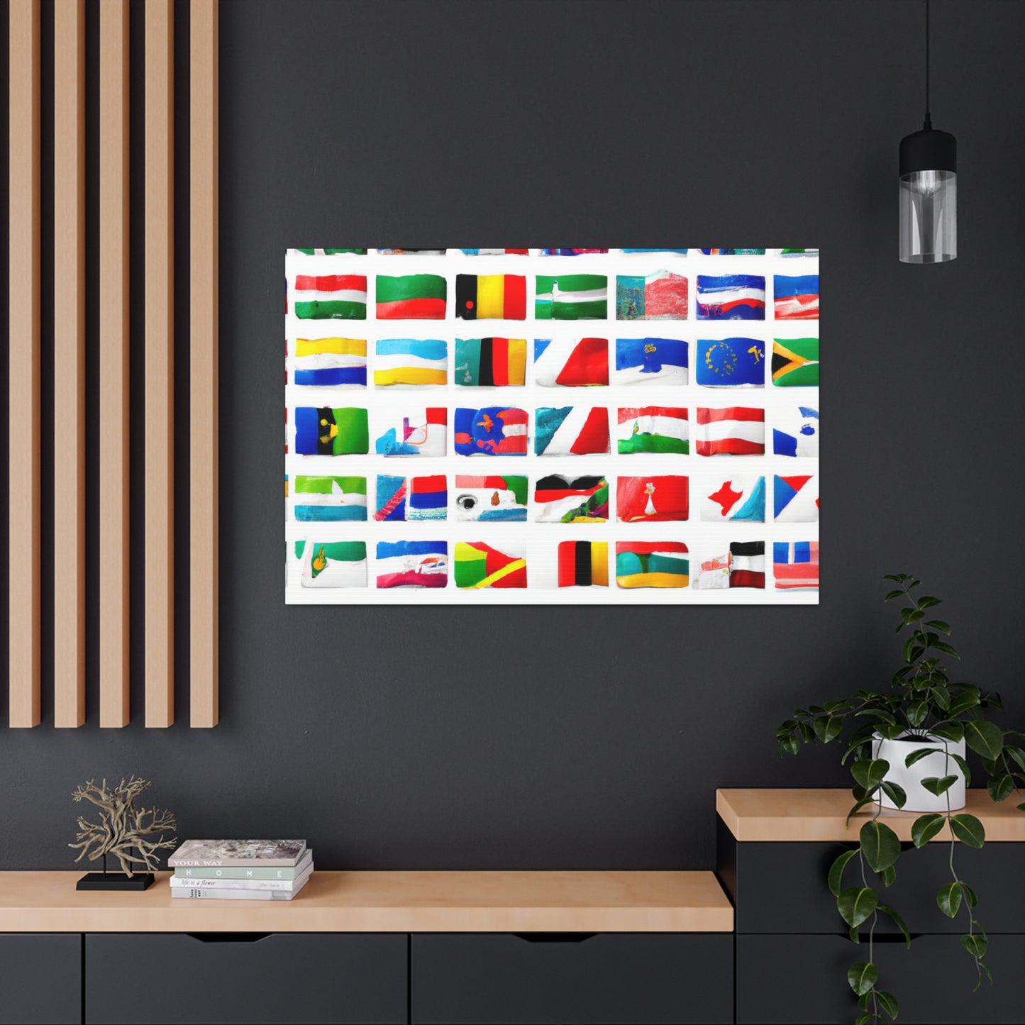 Emma Curttiss, Flag Designer - Flags Of The World Canvas Wall Art