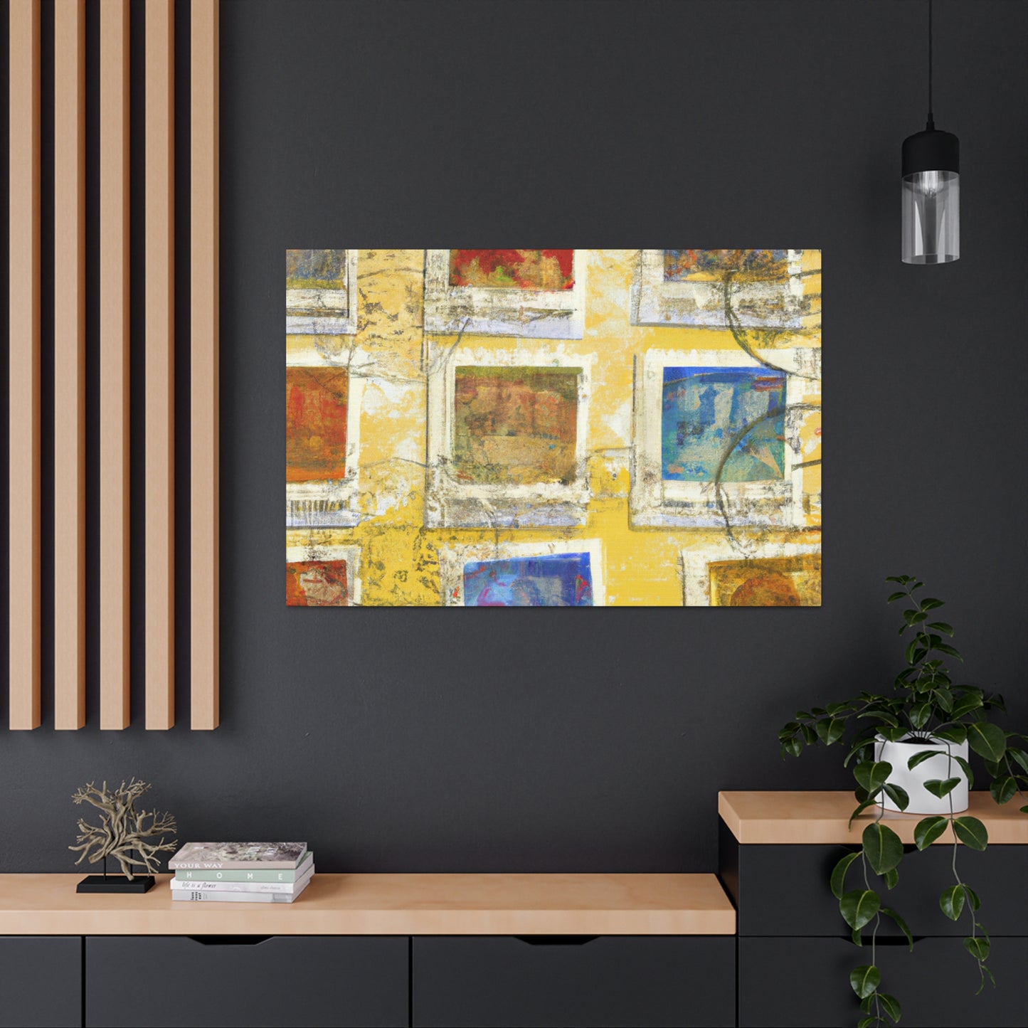 Global Citizens Stamp Series - Postage Stamp Collector Canvas Wall Art