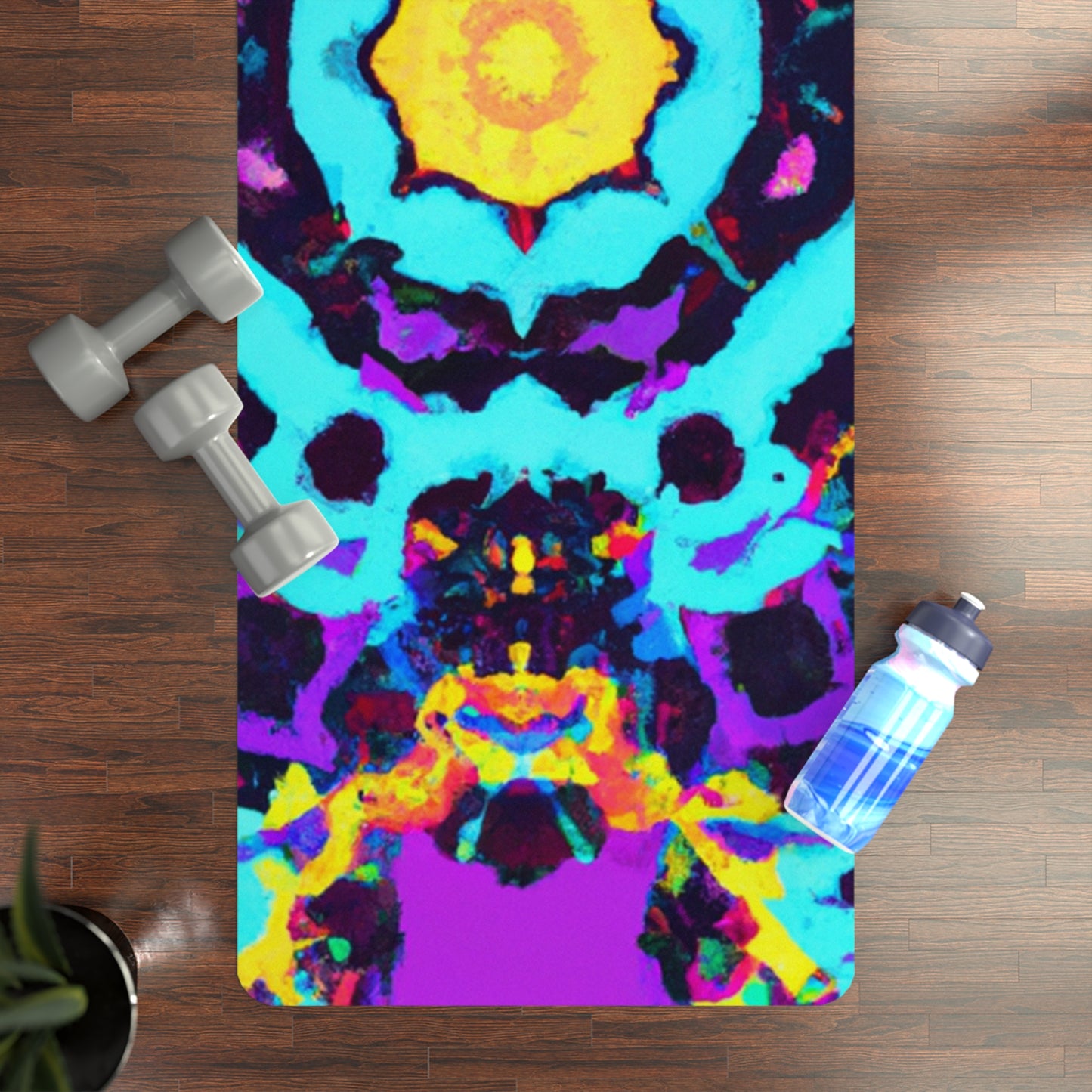 Mabel Moonflow - Psychedelic Yoga Exercise Workout Mat - 24″ x 68"