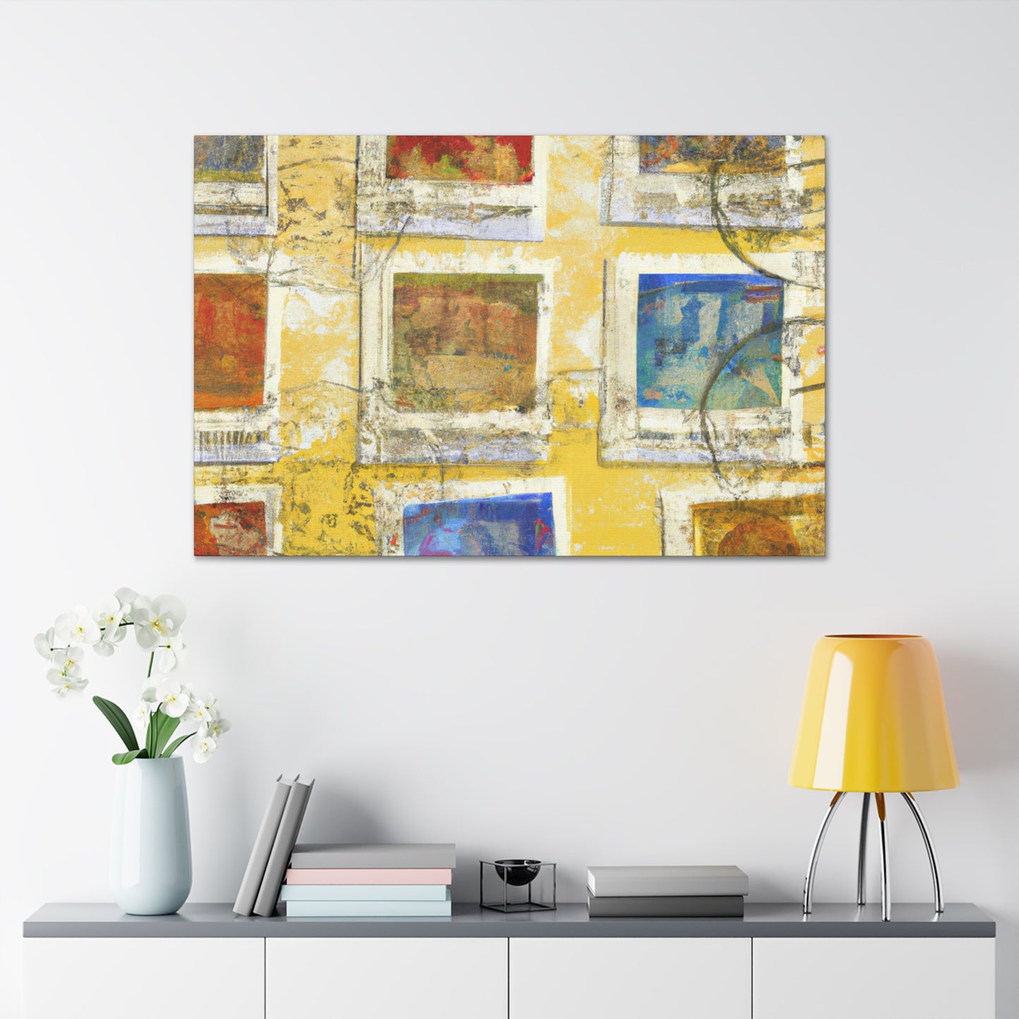 Global Citizens Stamp Series - Postage Stamp Collector Canvas Wall Art