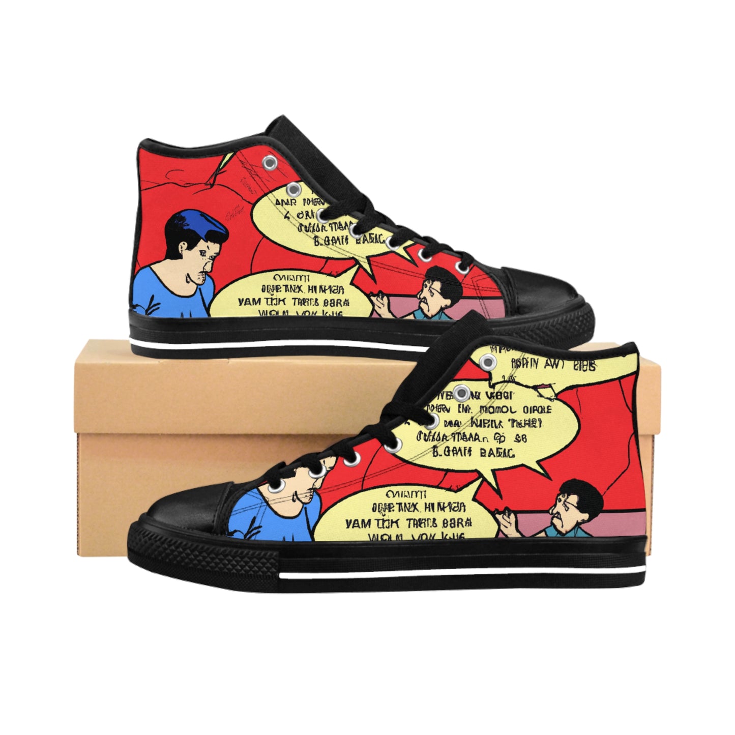 Ishmael da Vinci - Comic Book Hi Tops