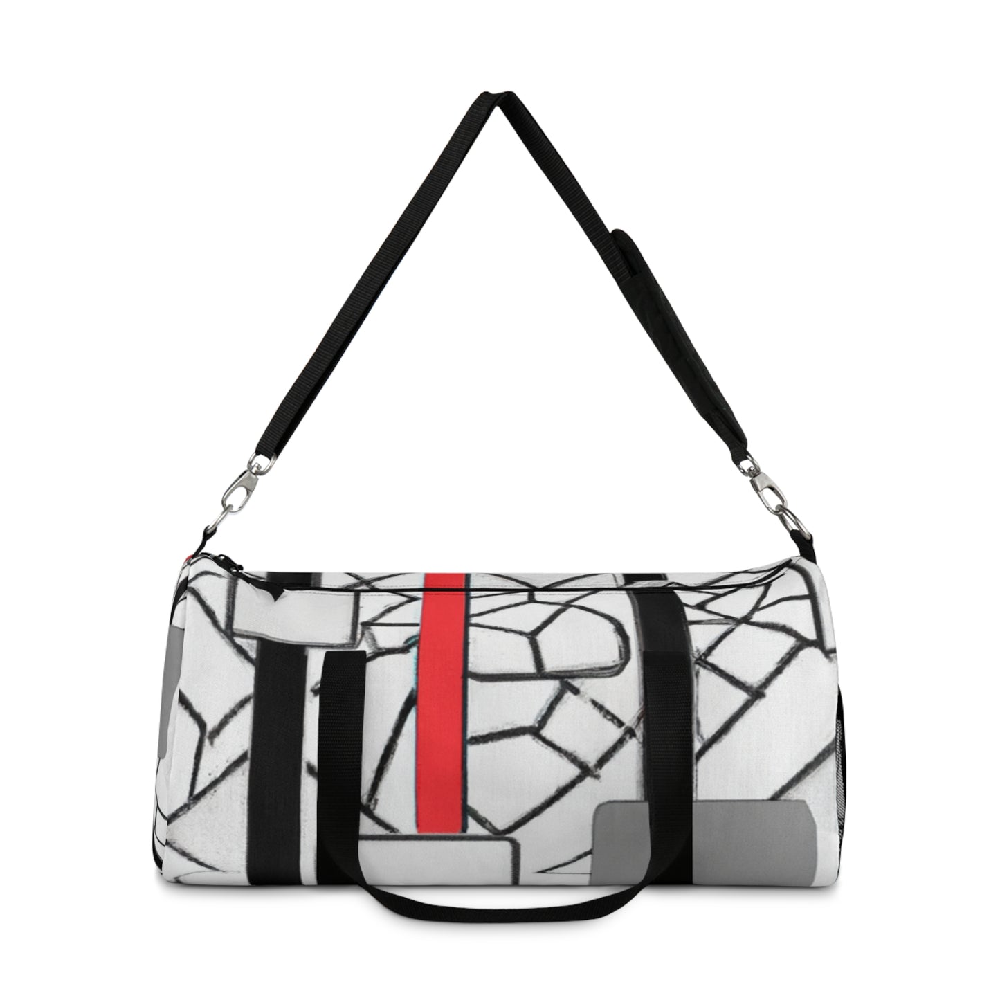 Selina Smoothington - Geometric Pattern Duffel Travel Gym Luggage Bag