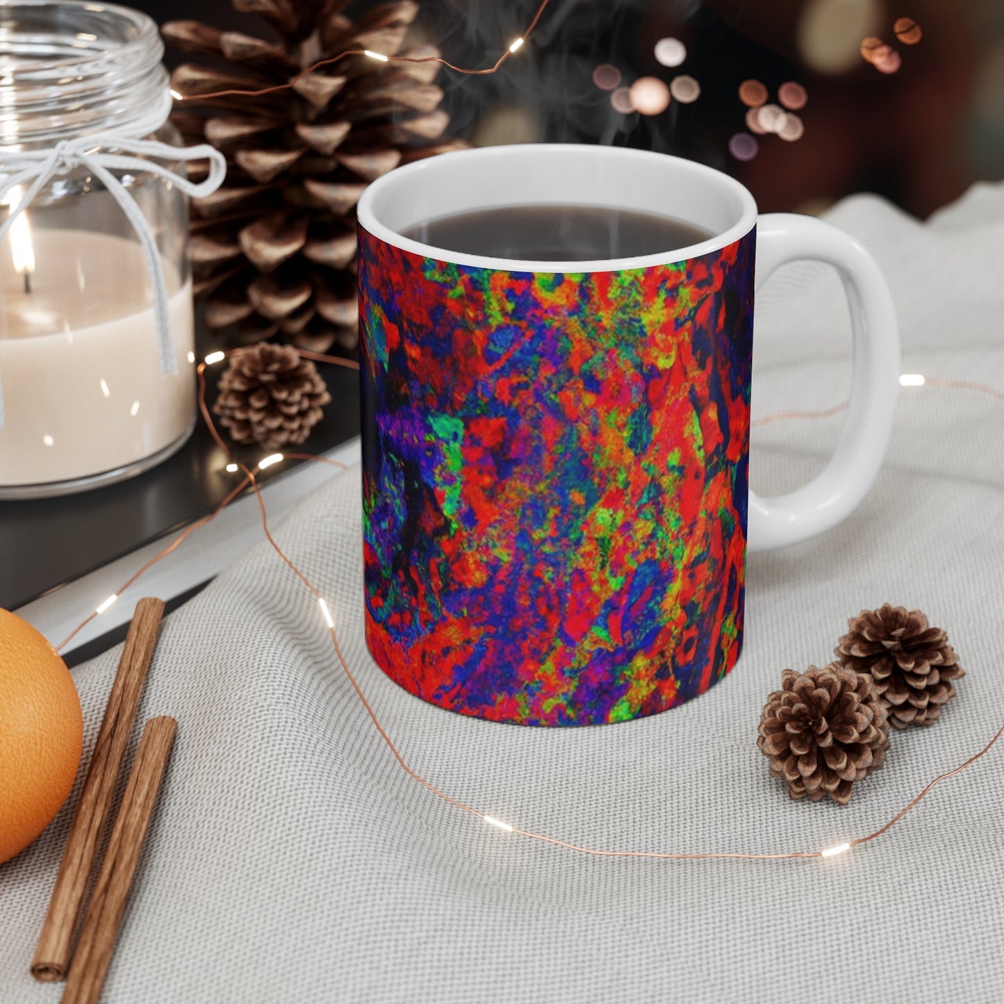 Java Joe's - Psychedelic Coffee Cup Mug 11 Ounce