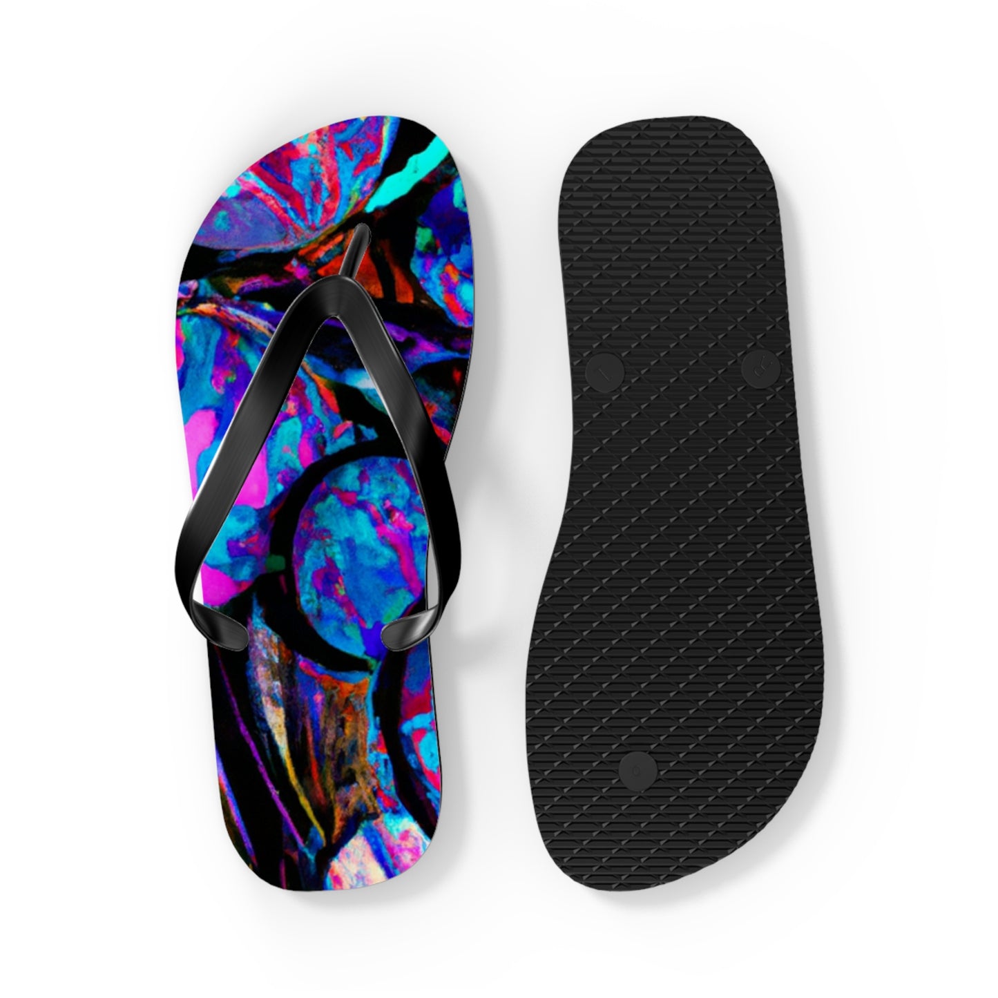 Caroline Craddock - Psychedelic Trippy Flip Flop Beach Sandals