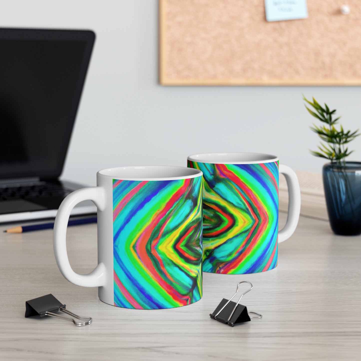 Clayton's Classic Coffee - Psychedelic Coffee Cup Mug 11 Ounce