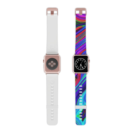 Augustus Swofford - Trippy Hippy Boho Psychedelic Apple Wrist Watch Band