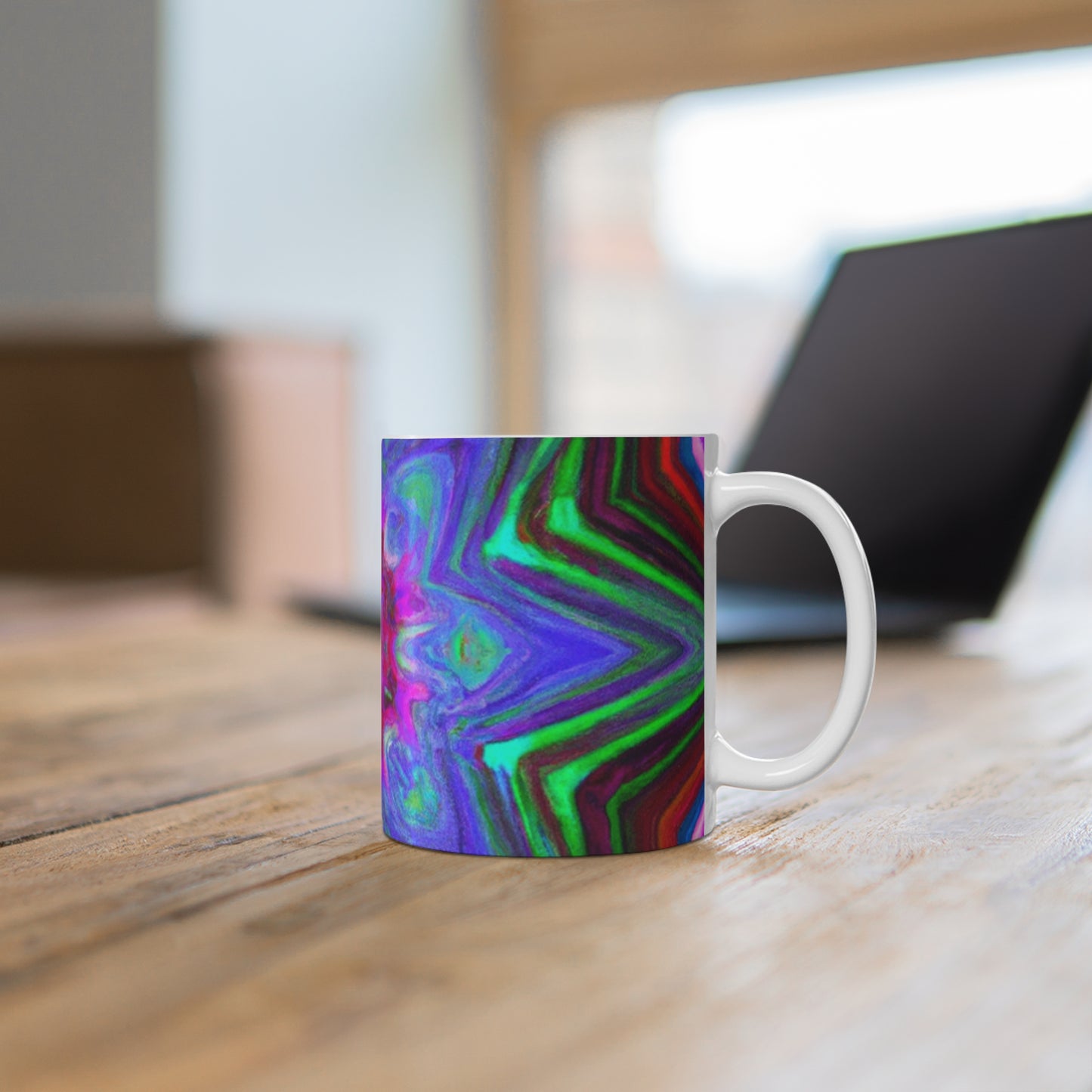 .

Cuppy Joe's Java - Psychedelic Coffee Cup Mug 11 Ounce