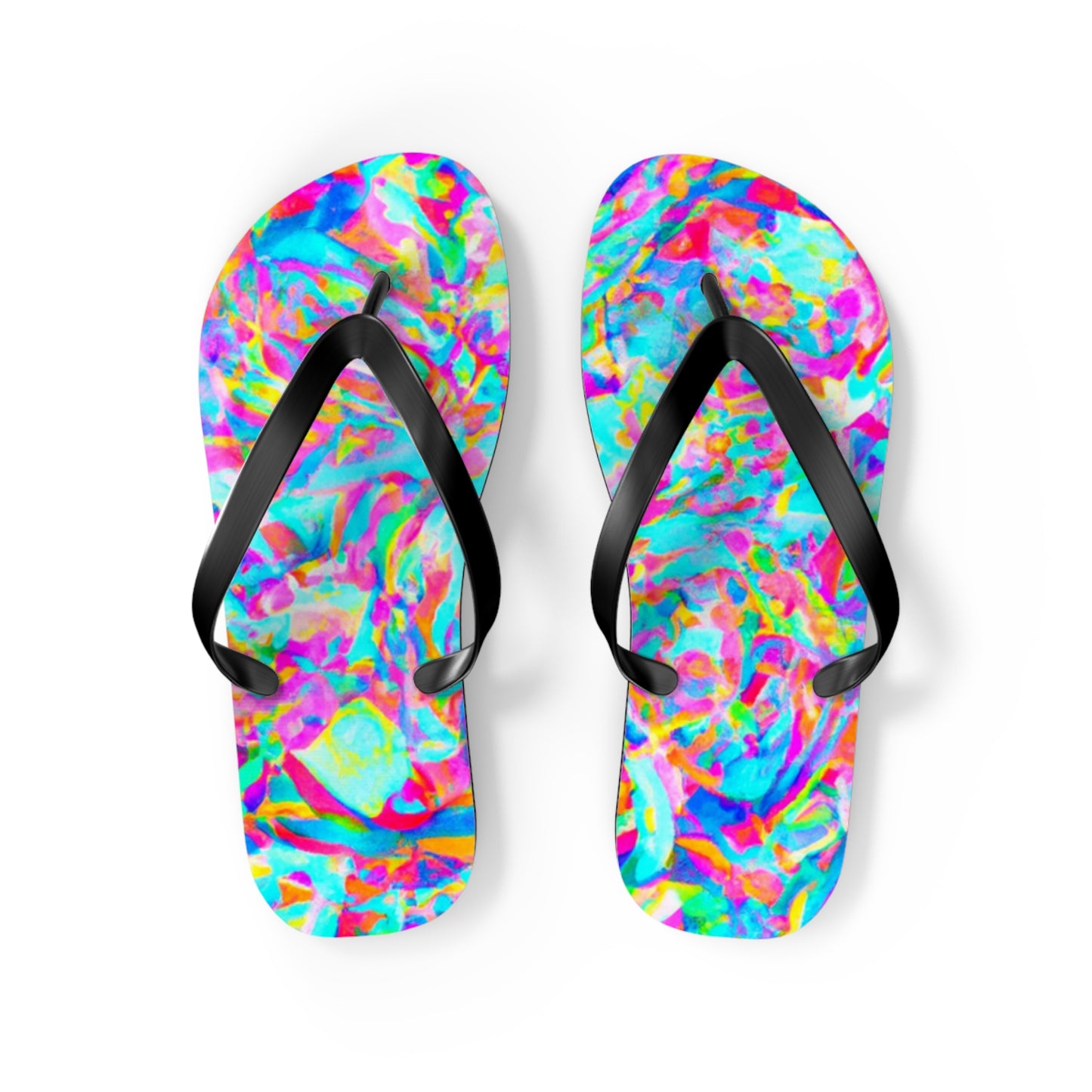 Adele's Shoemaker - Psychedelic Trippy Flip Flop Beach Sandals