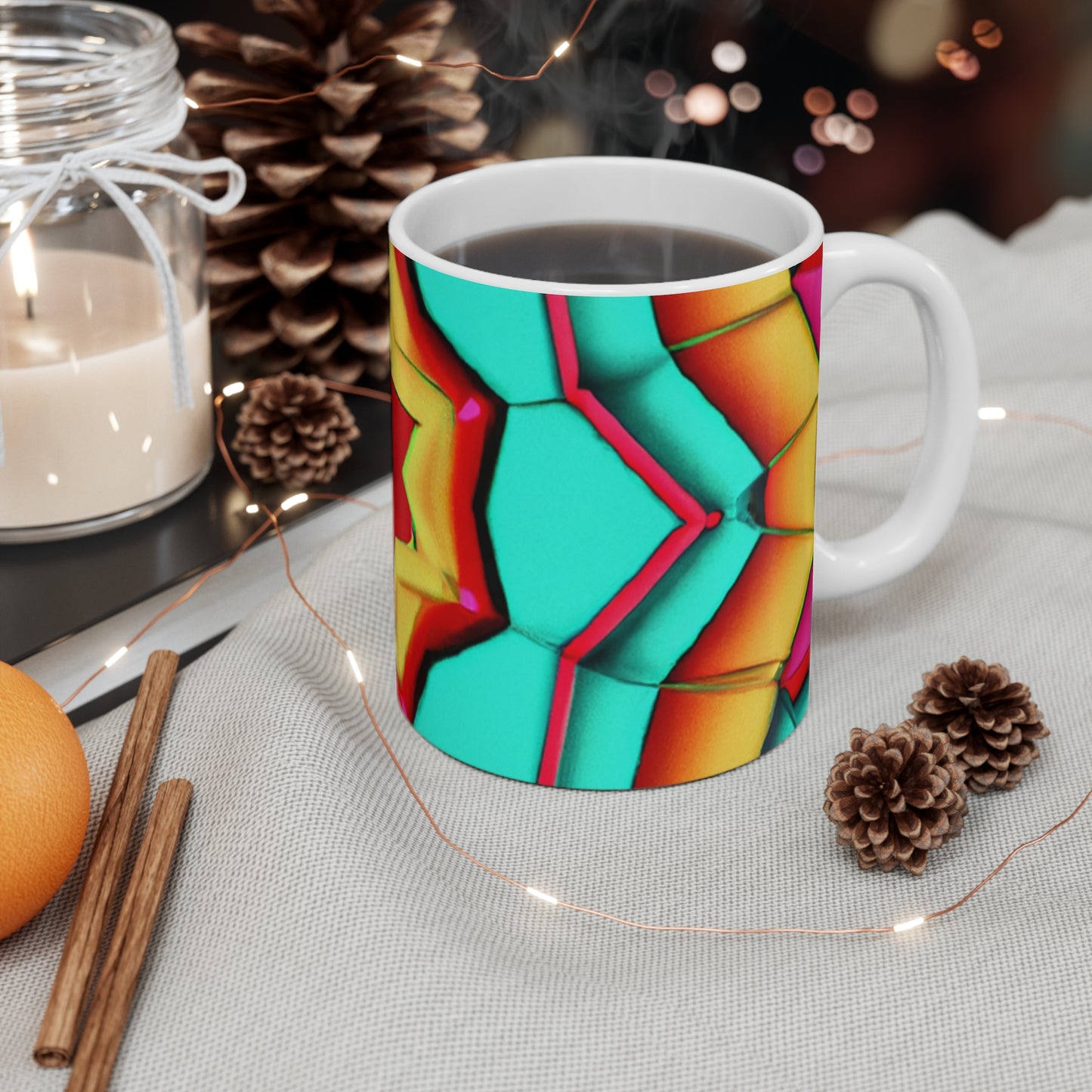 Hazel's Hot Java - Psychedelic Coffee Cup Mug 11 Ounce