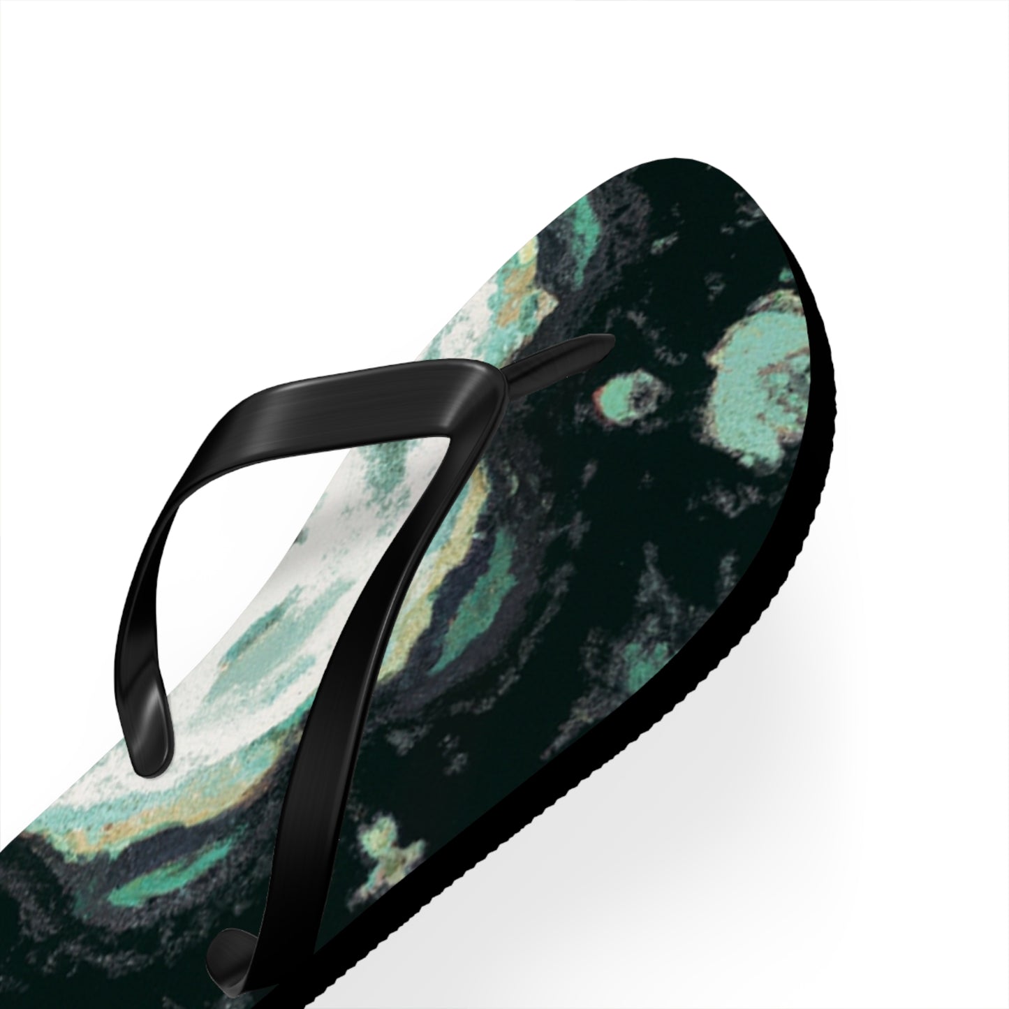 Abraham Leathercraft - Psychedelic Trippy Flip Flop Beach Sandals