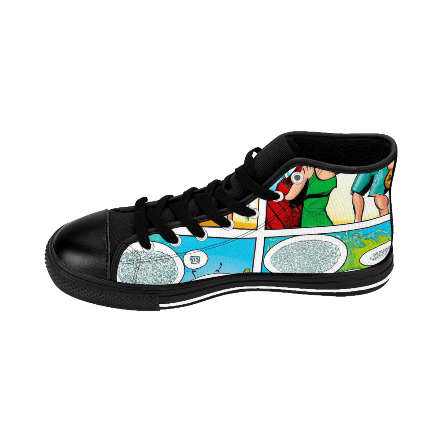 Sir Eliwynne, the Shoe Magnifico - Comic Book Hi Tops