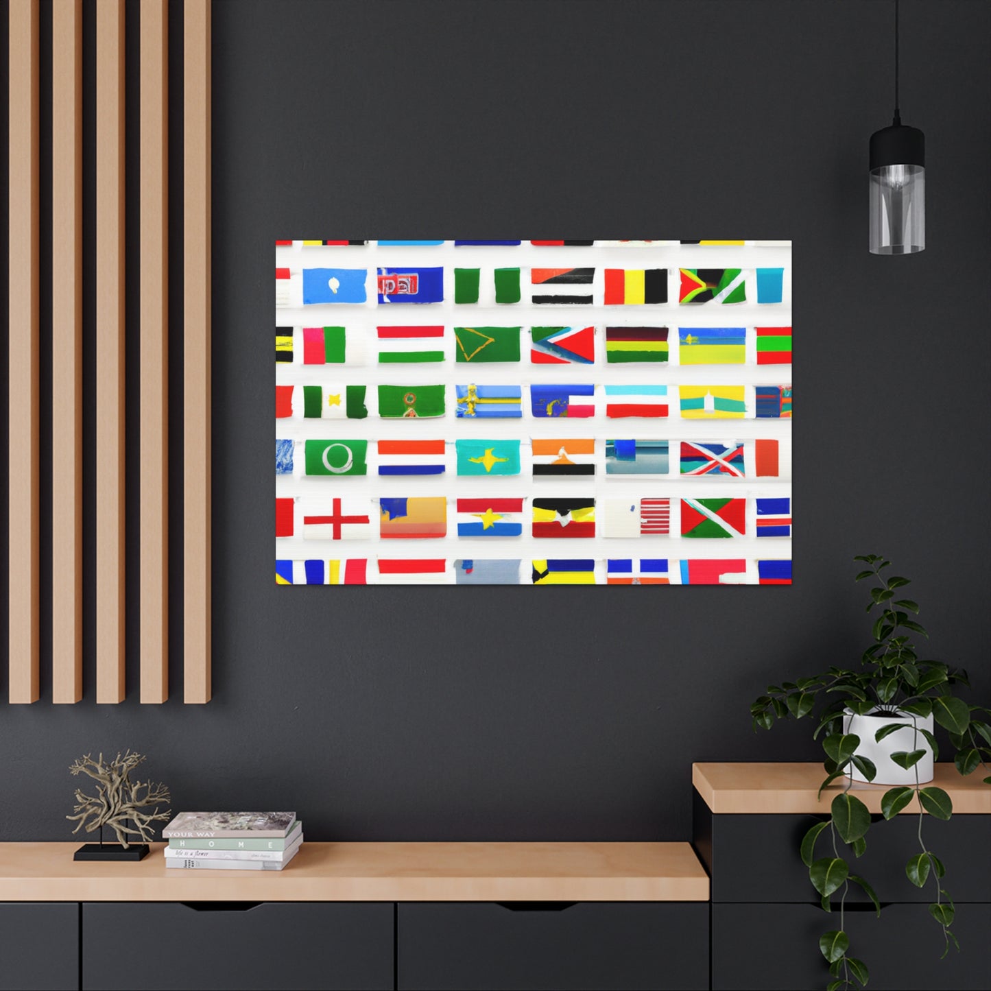 .

Richard Highfield - Flags Of The World Canvas Wall Art