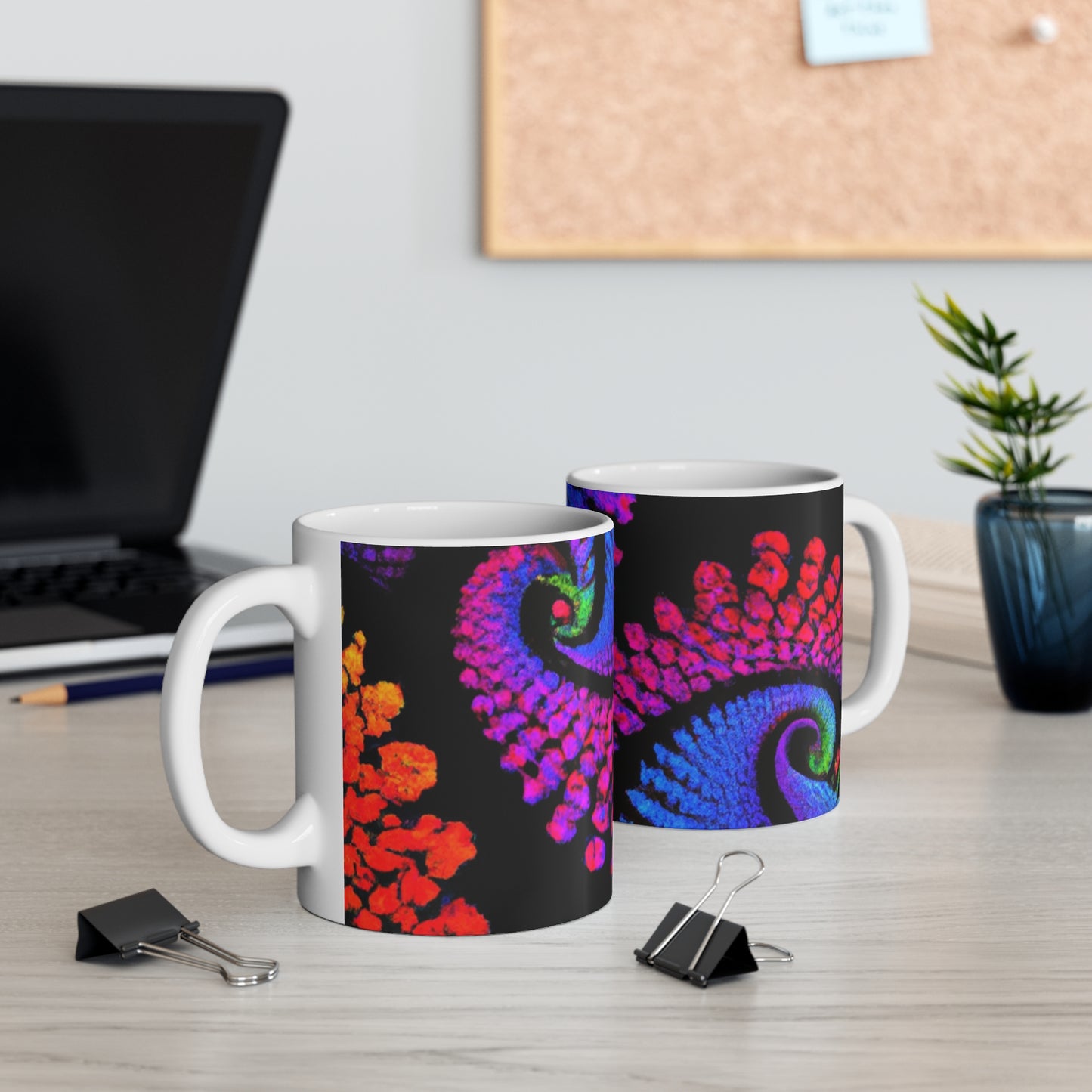 Lena's House of Java - Psychedelic Coffee Cup Mug 11 Ounce