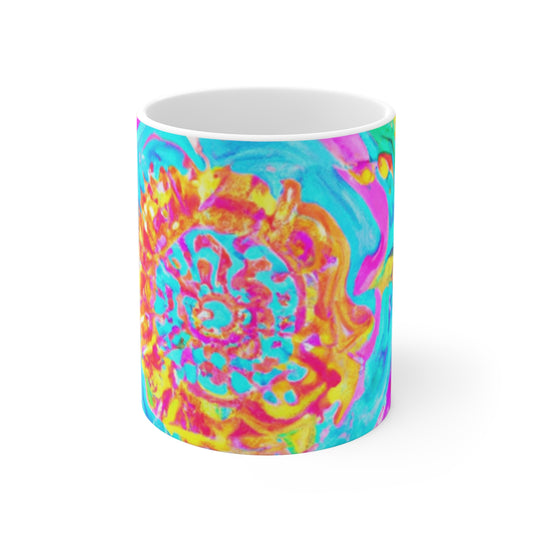 Ella's Custom Blend Coffee - Psychedelic Coffee Cup Mug 11 Ounce